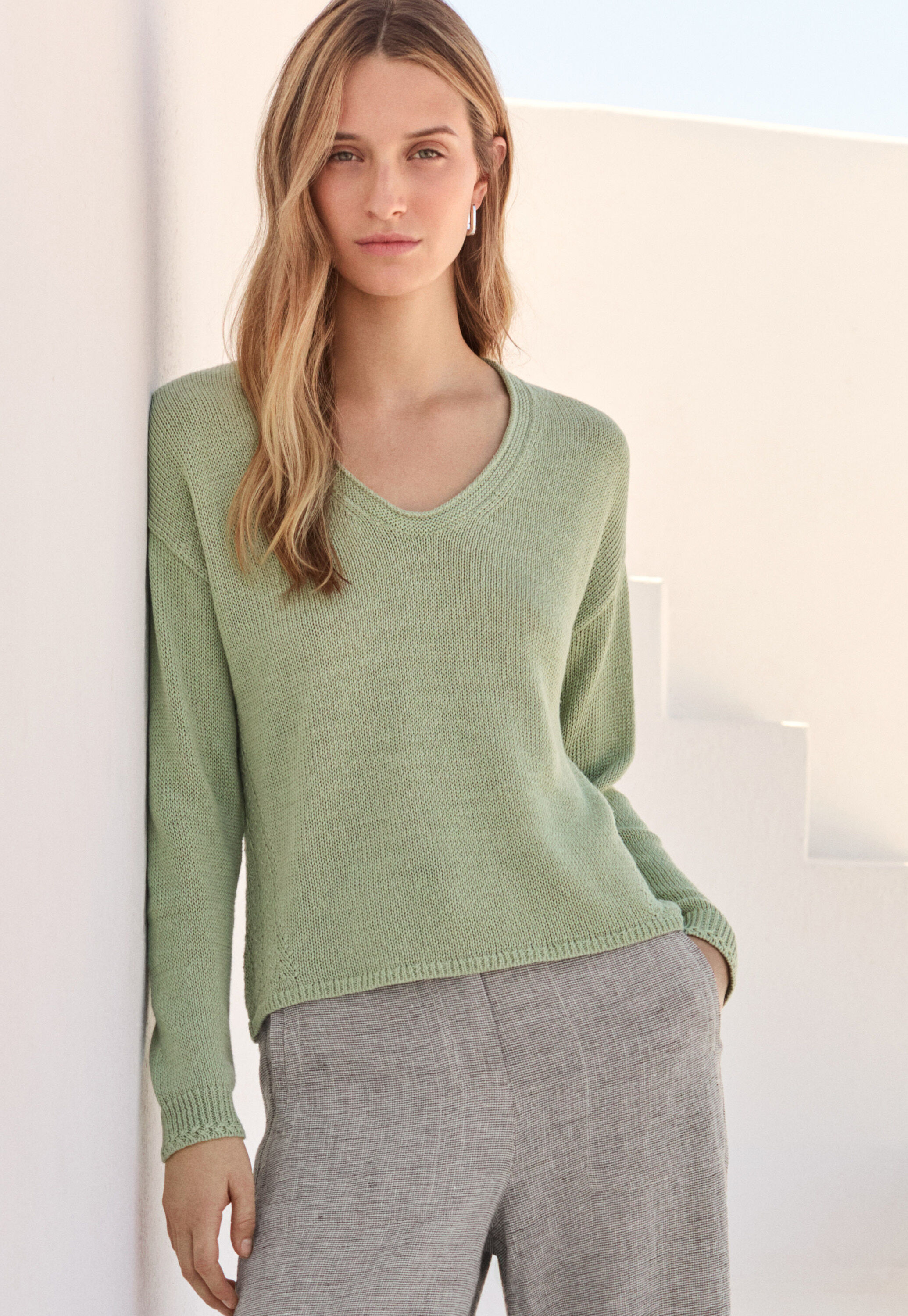 Cable sweater