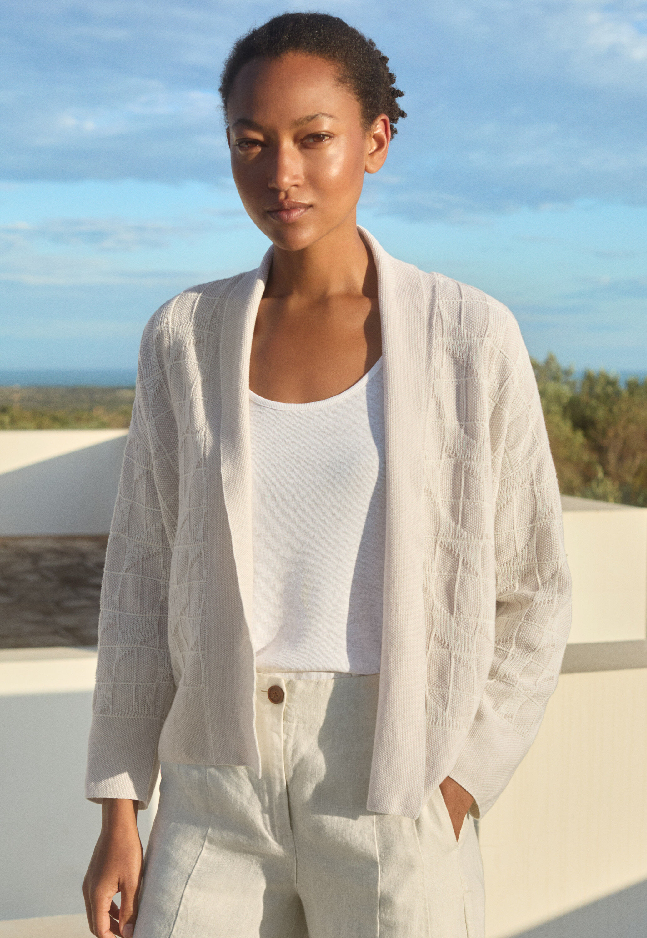 Patterned cardigan