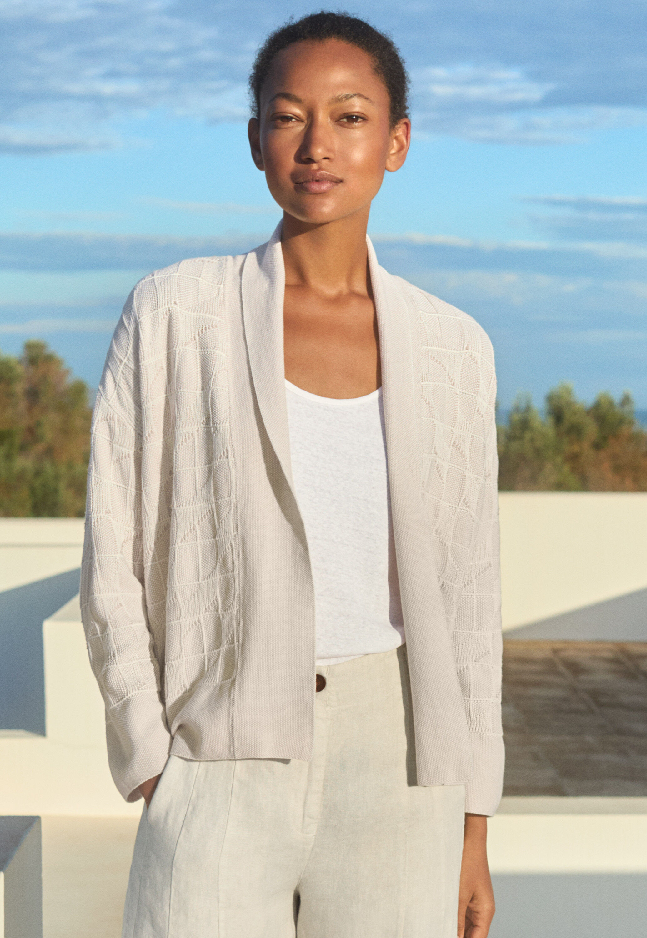 Patterned cardigan