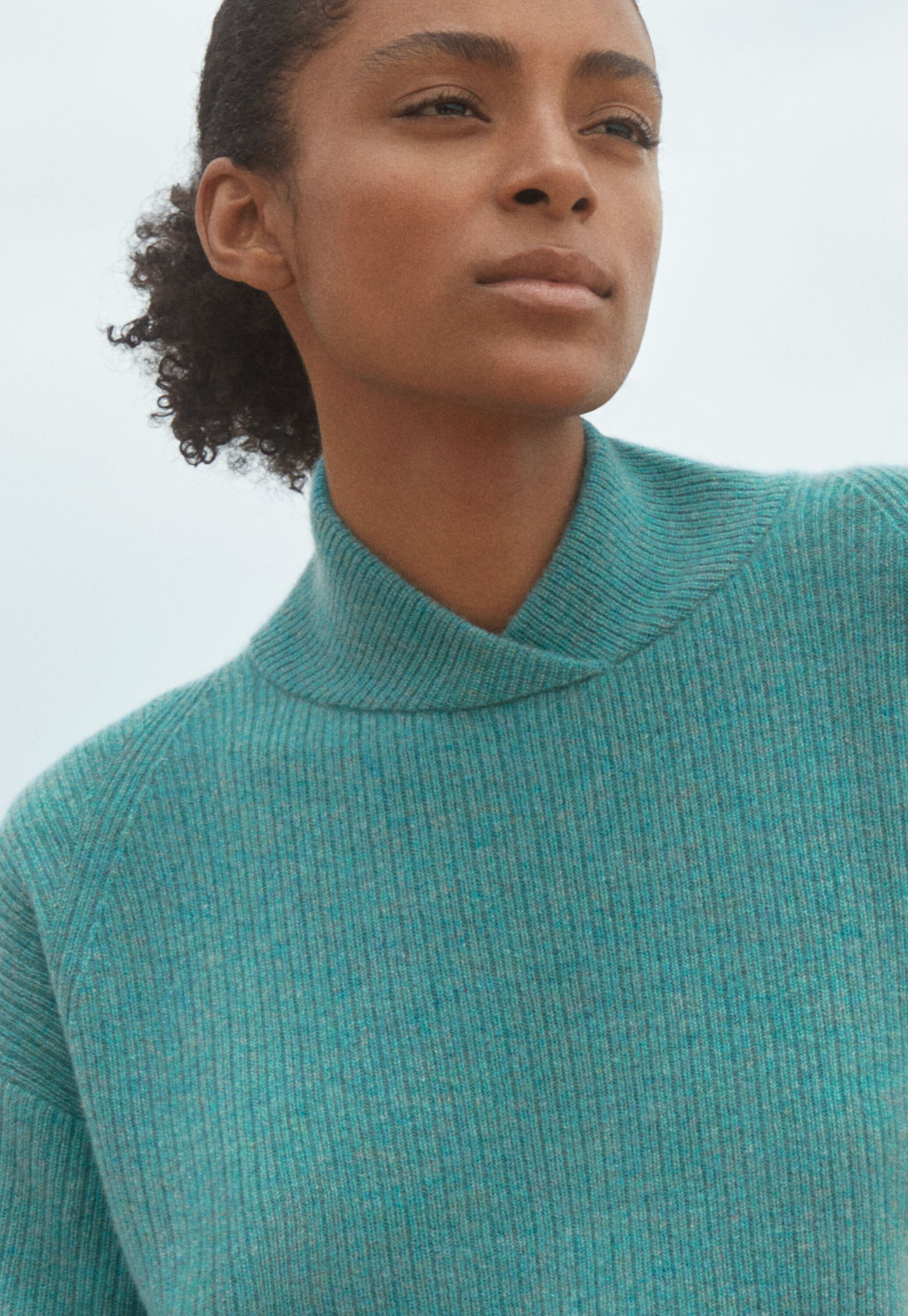 Rib-stitch sweater