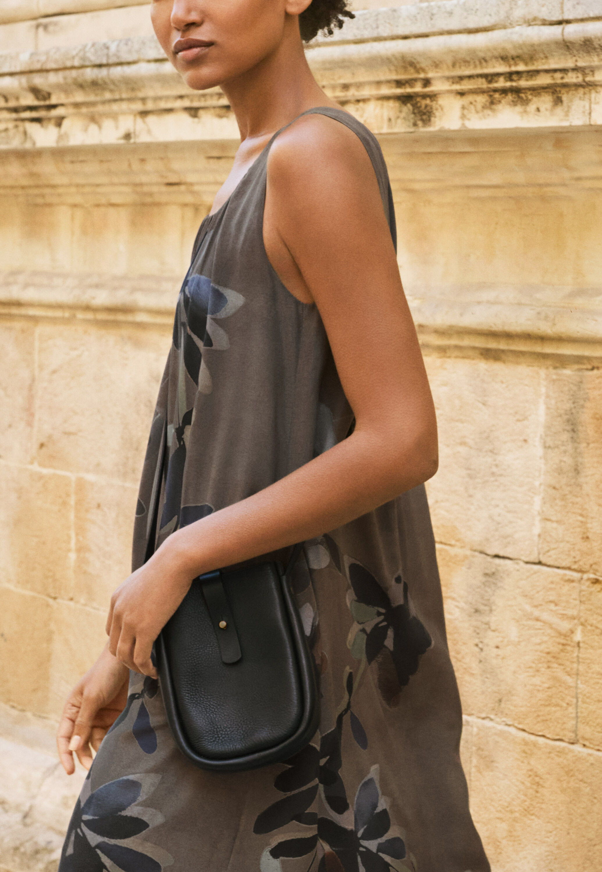 Printed sleeveless dress