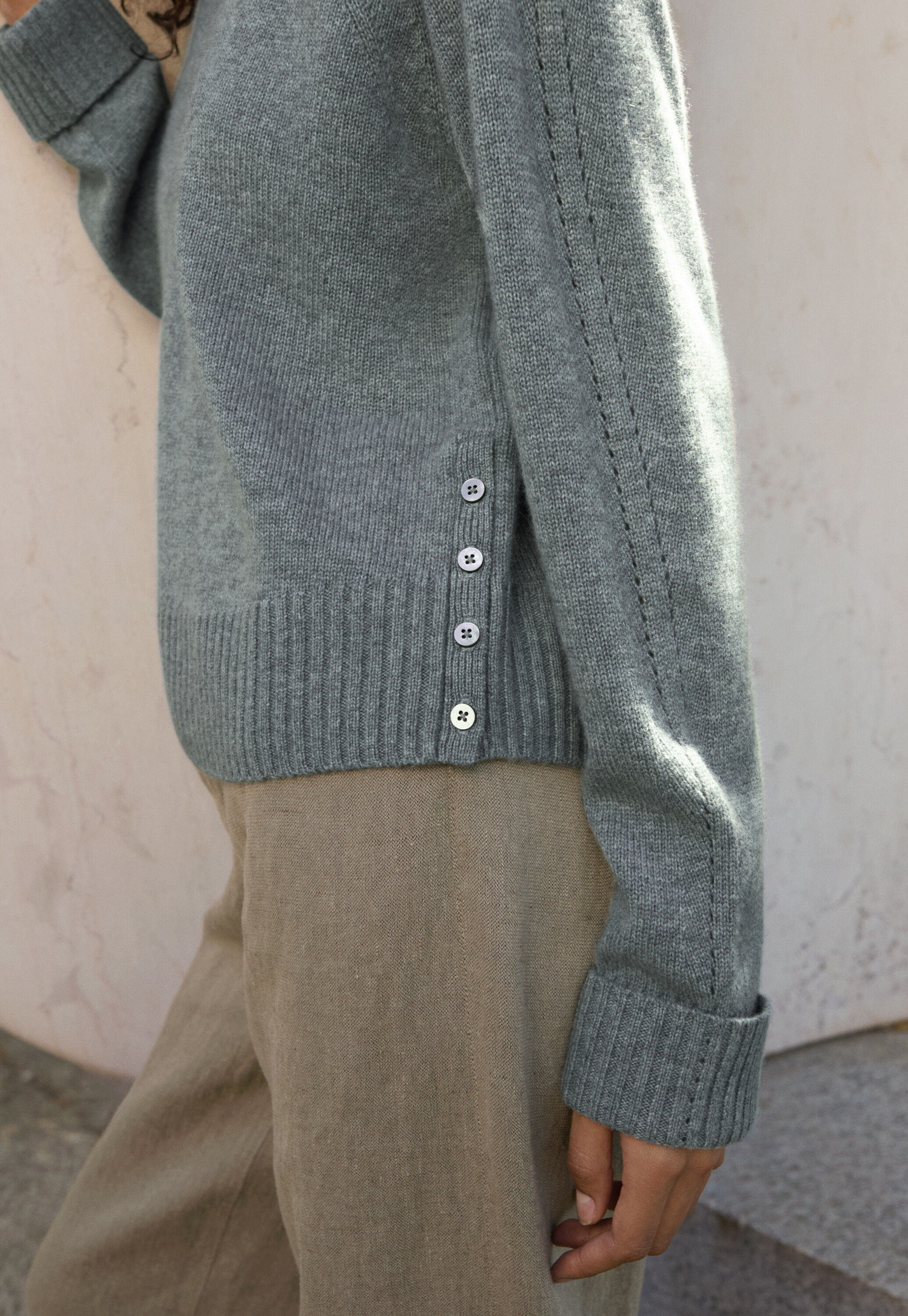 Funnel-neck sweater