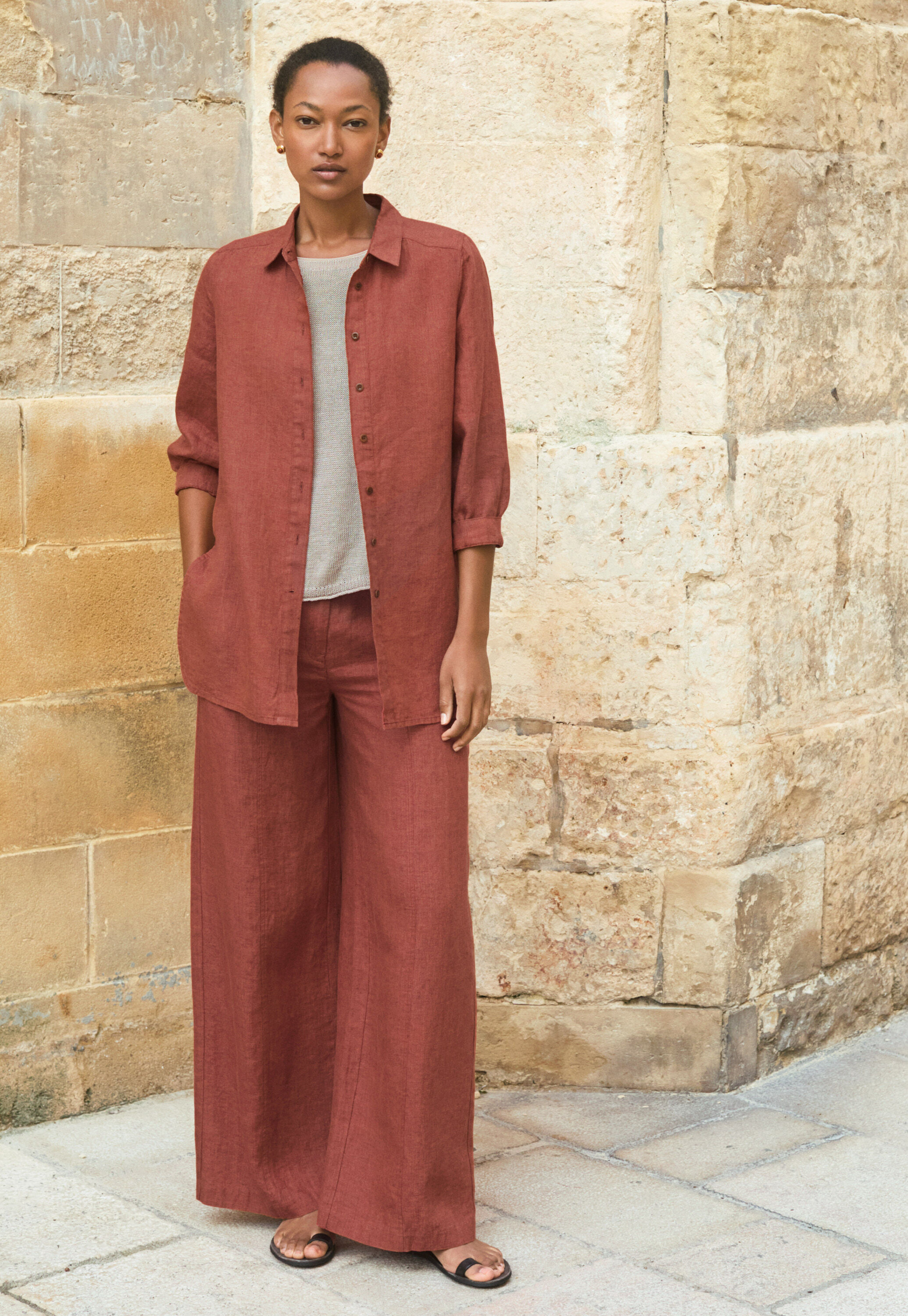 Garment-dyed overshirt