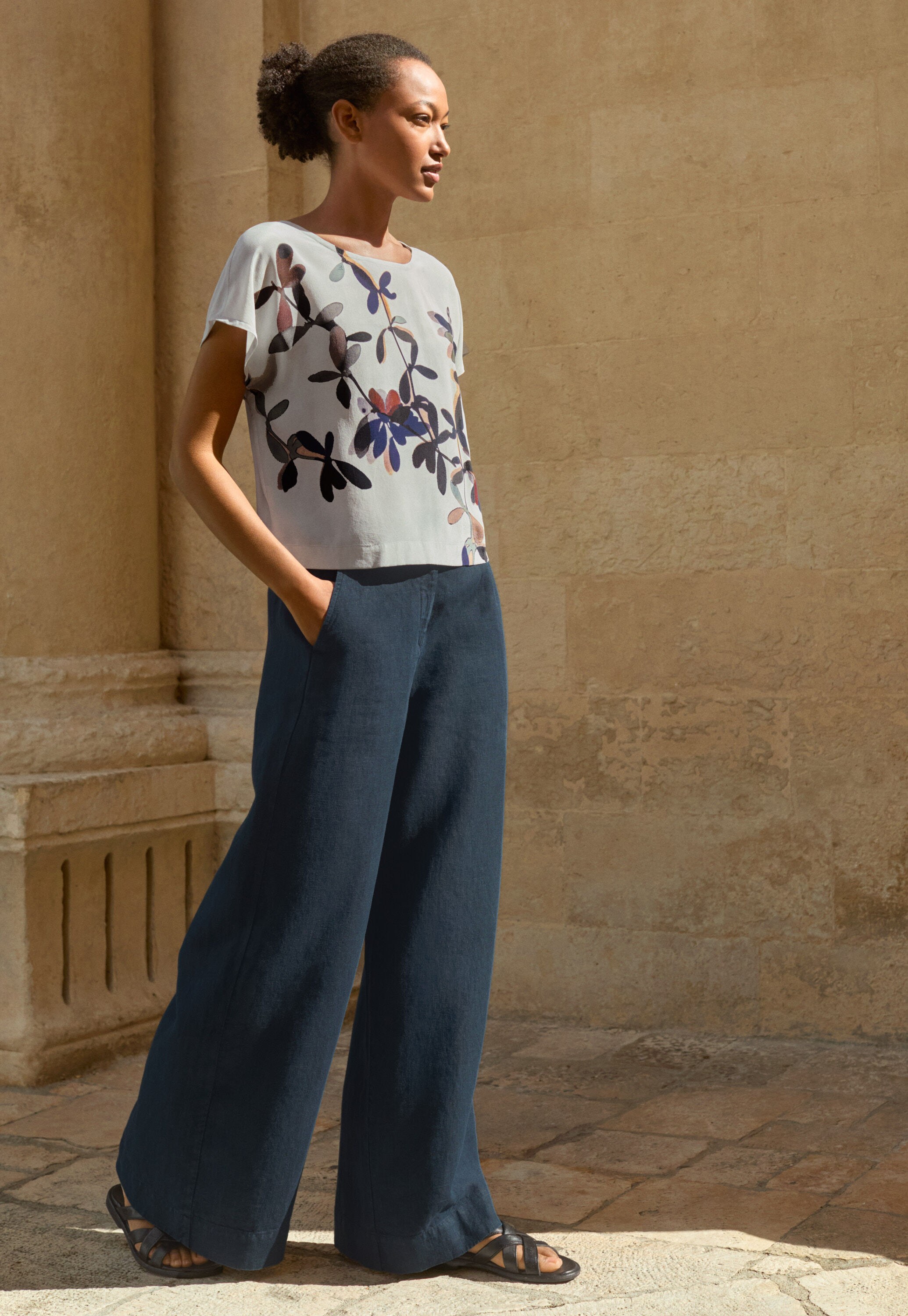 Pleat-front trousers