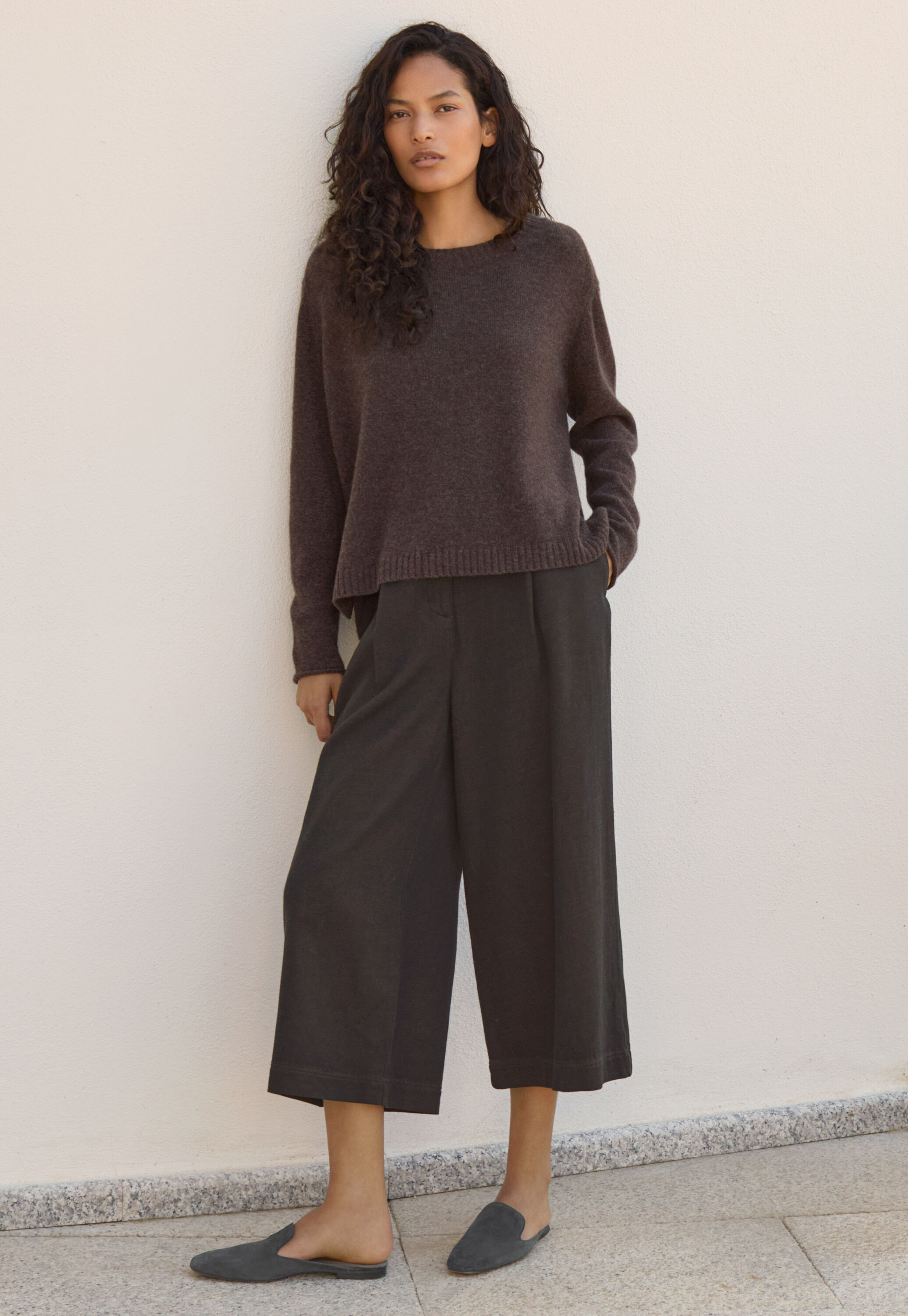 Cropped & wide trousers