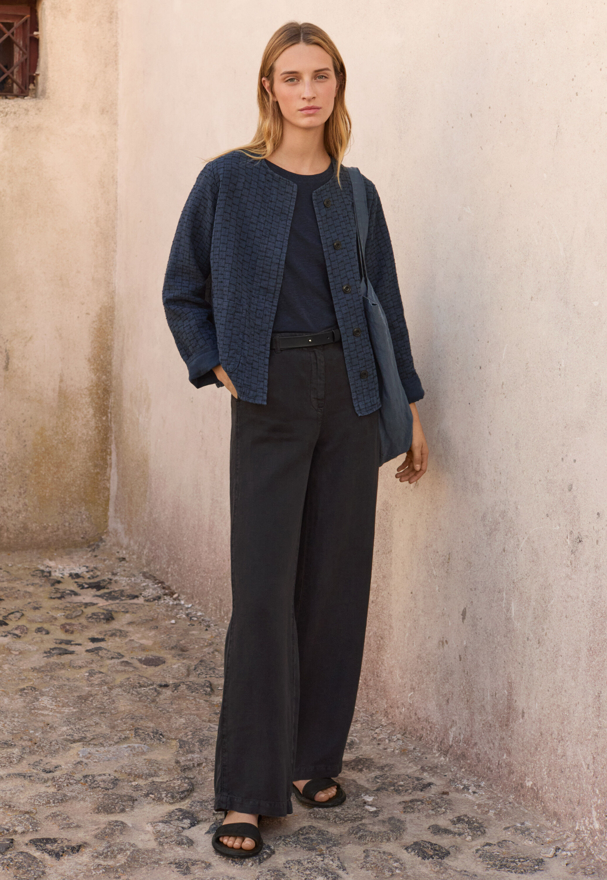 Garment-dyed overshirt