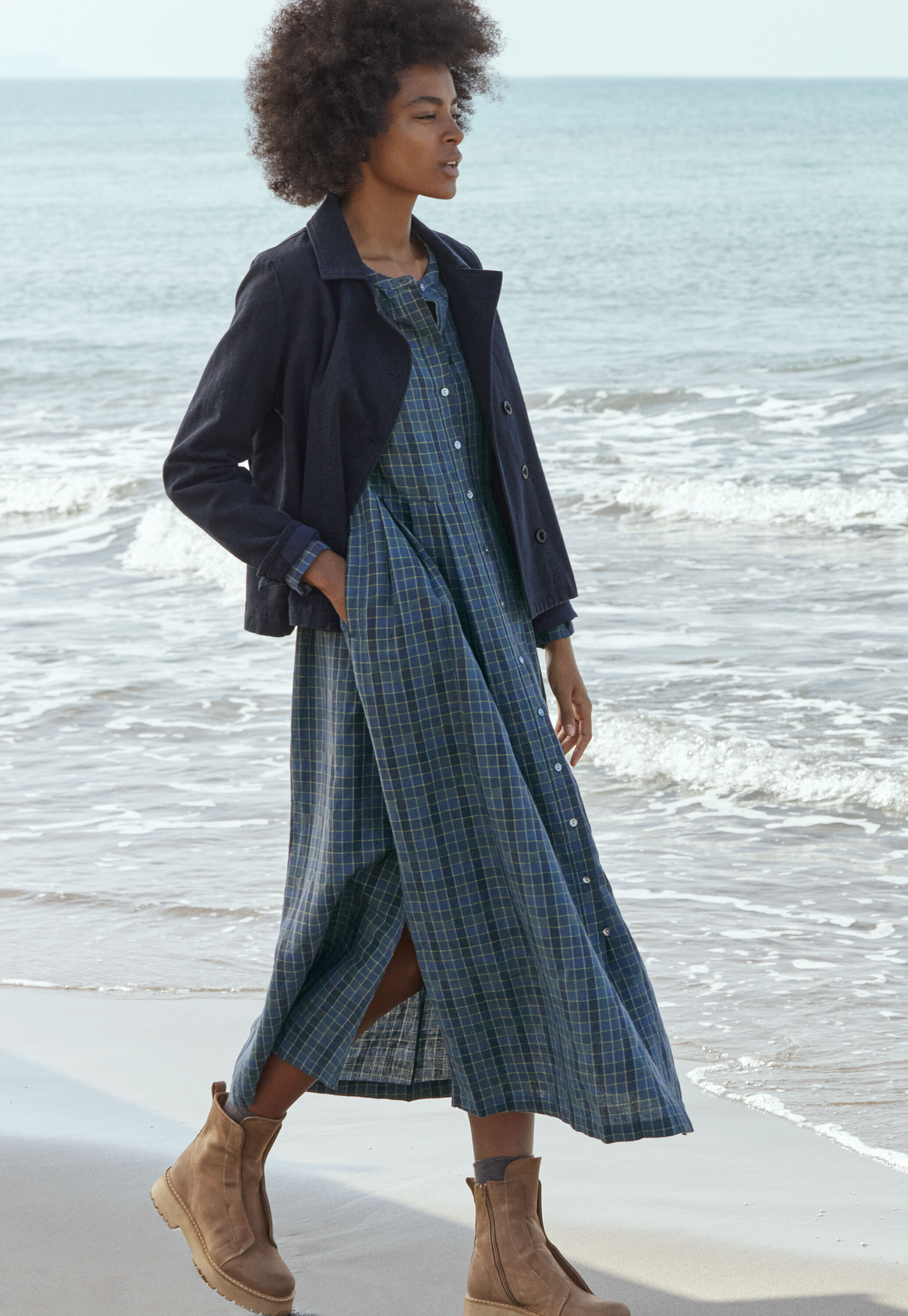 Checked dress