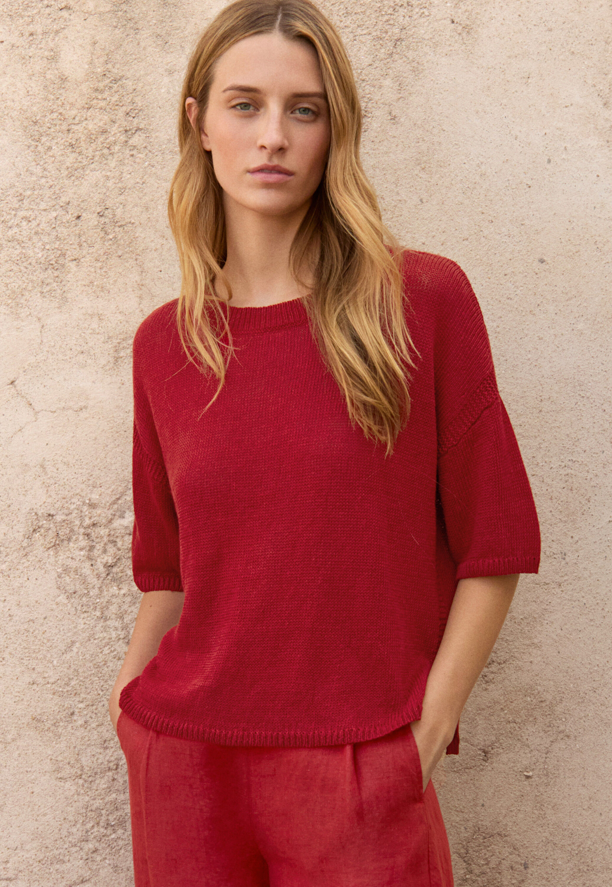 Cable sweater