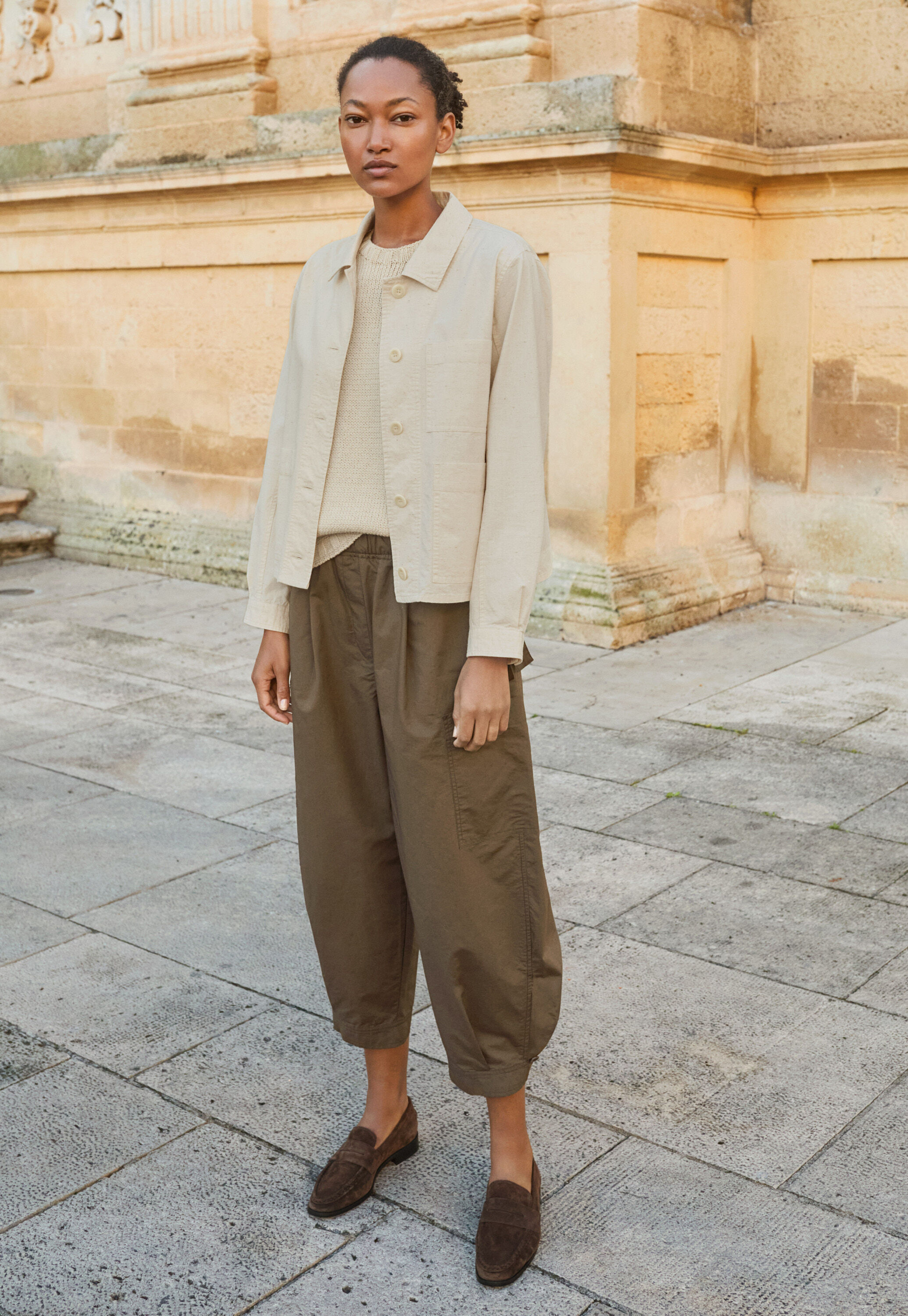 Pleat-front trousers