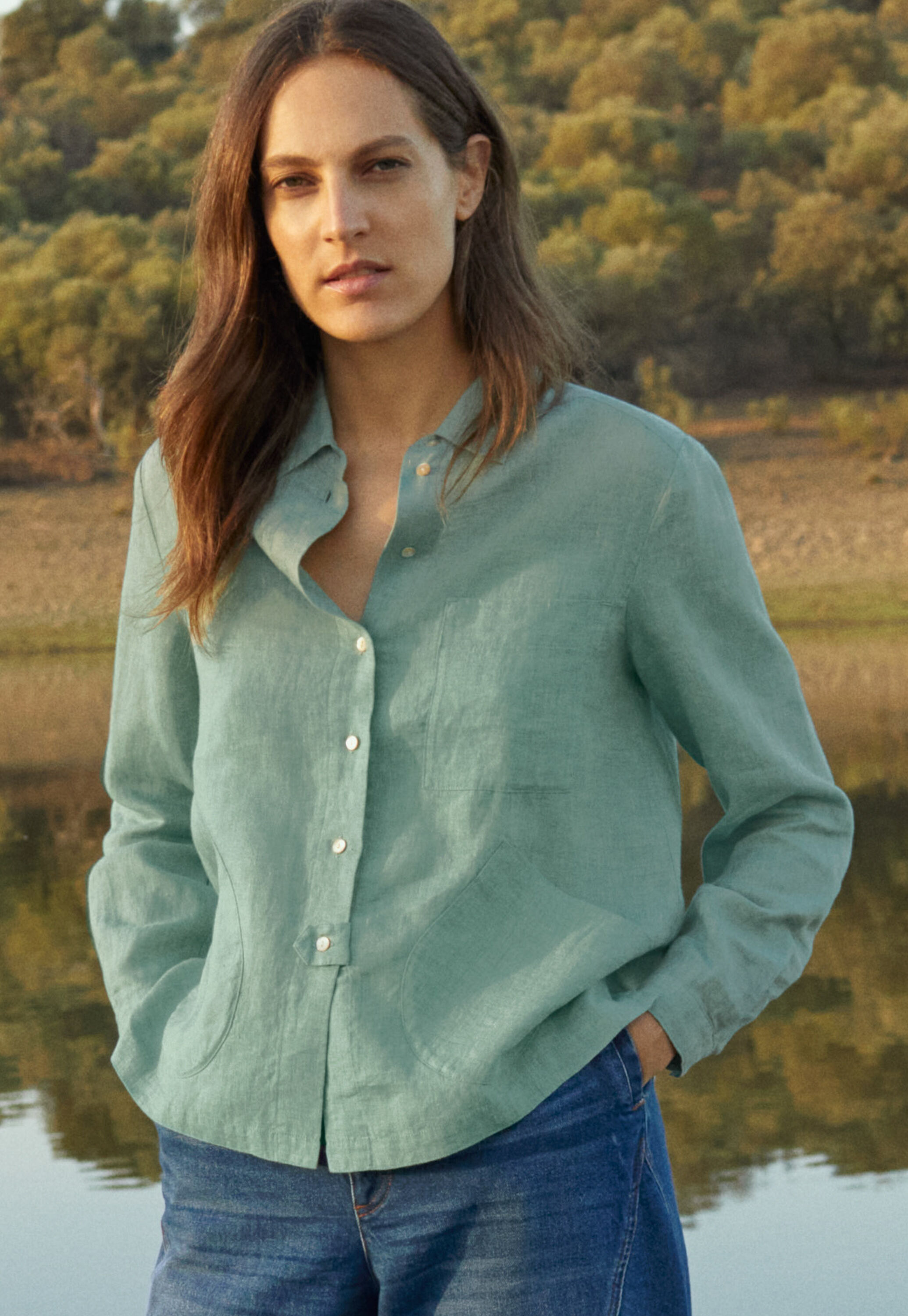 Patch-pocket shirt