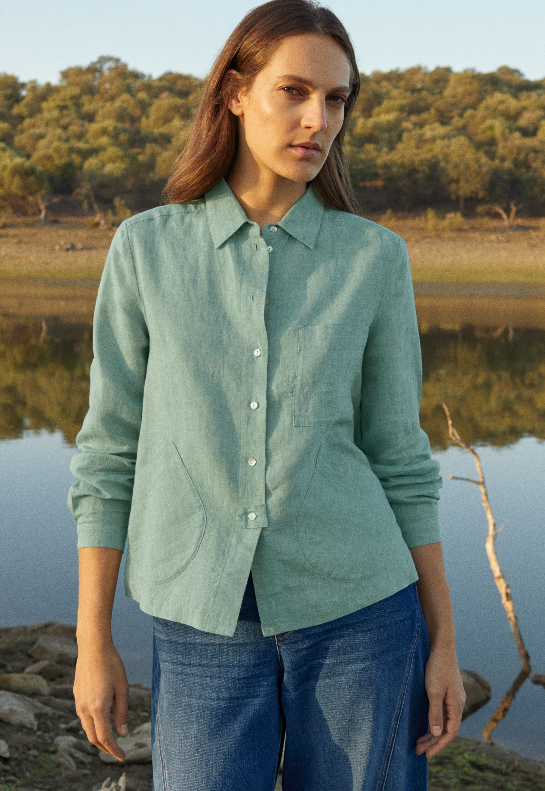Patch-pocket shirt