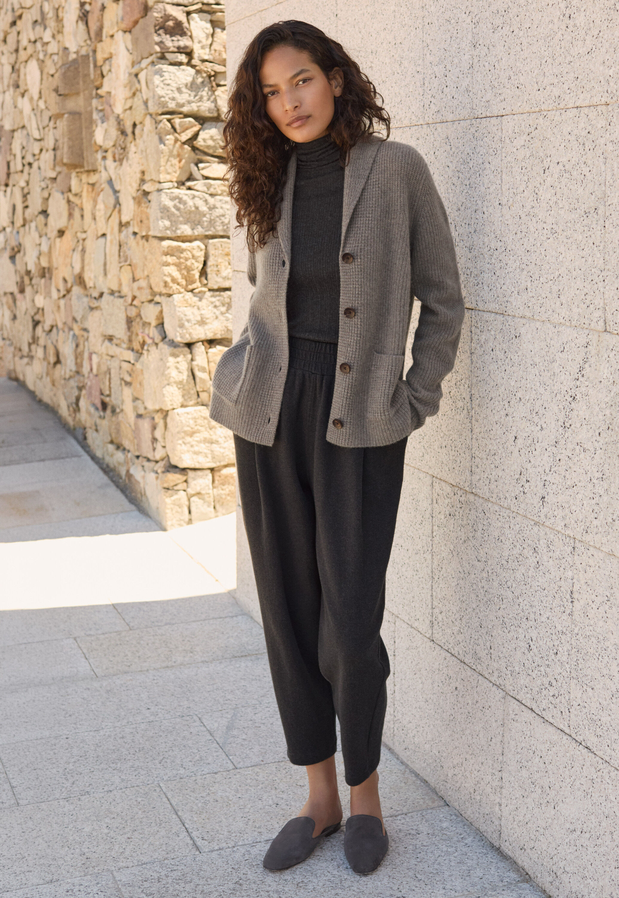 Pleat-front trousers
