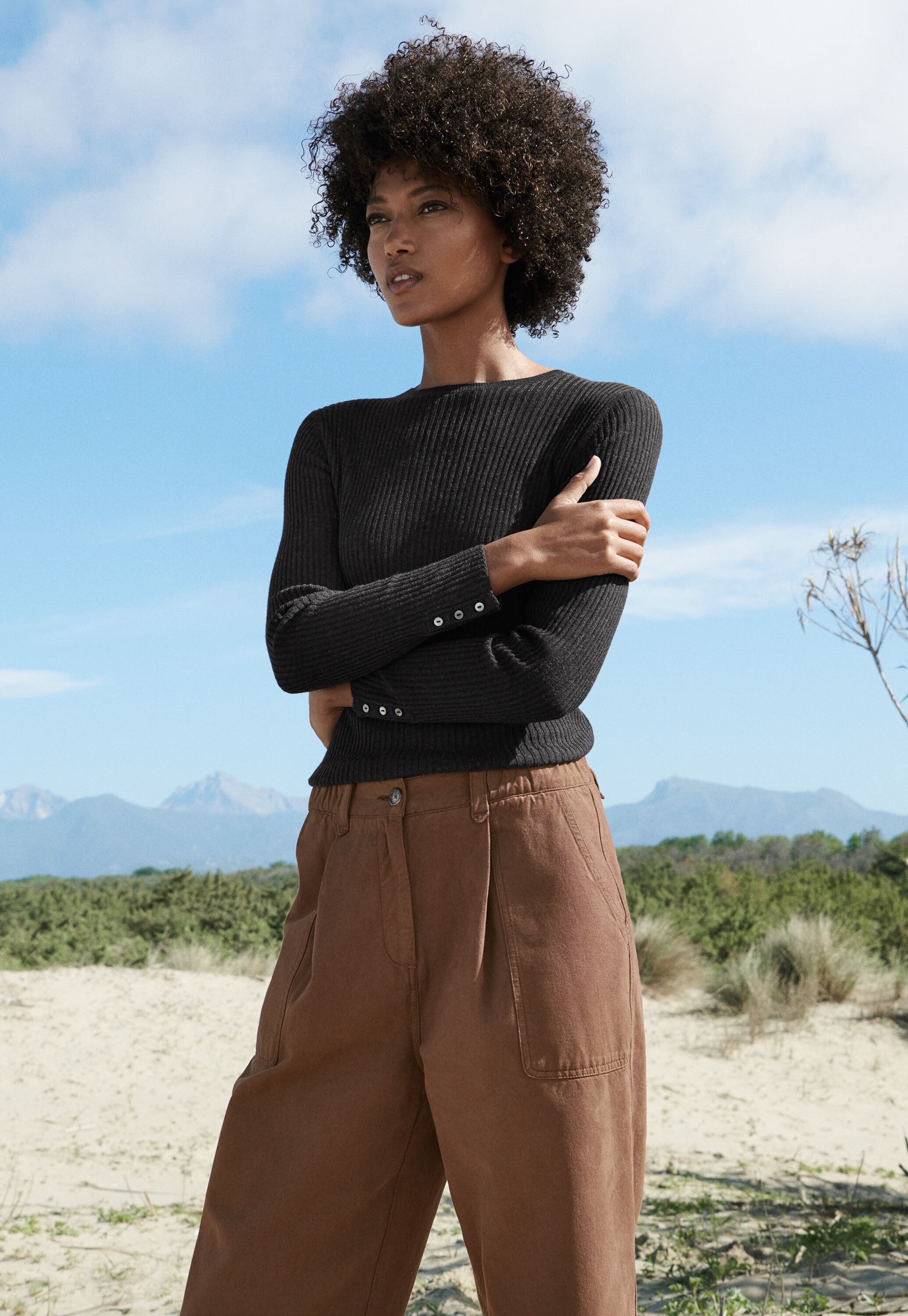 Ribbed sweater