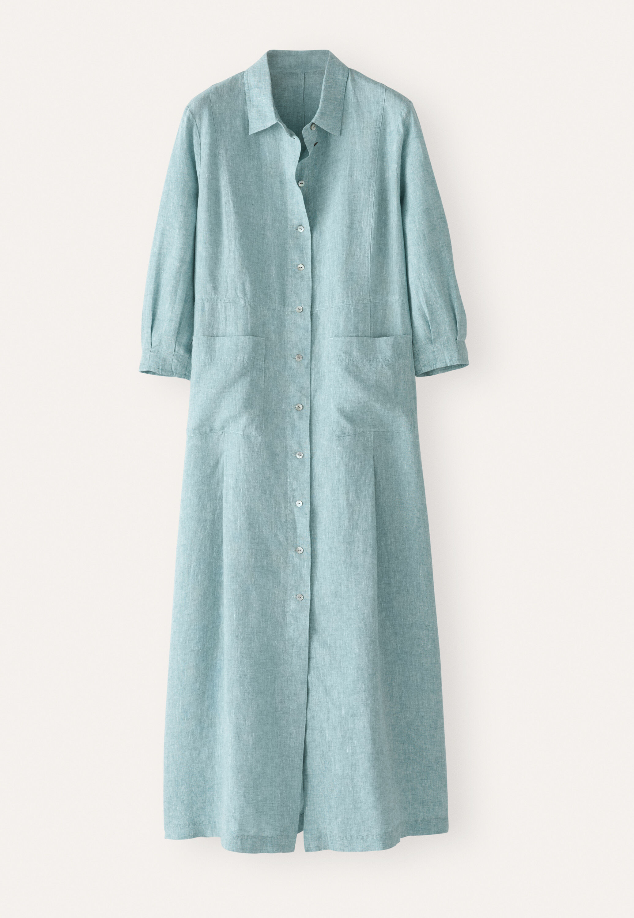 Button-front maxi-dress