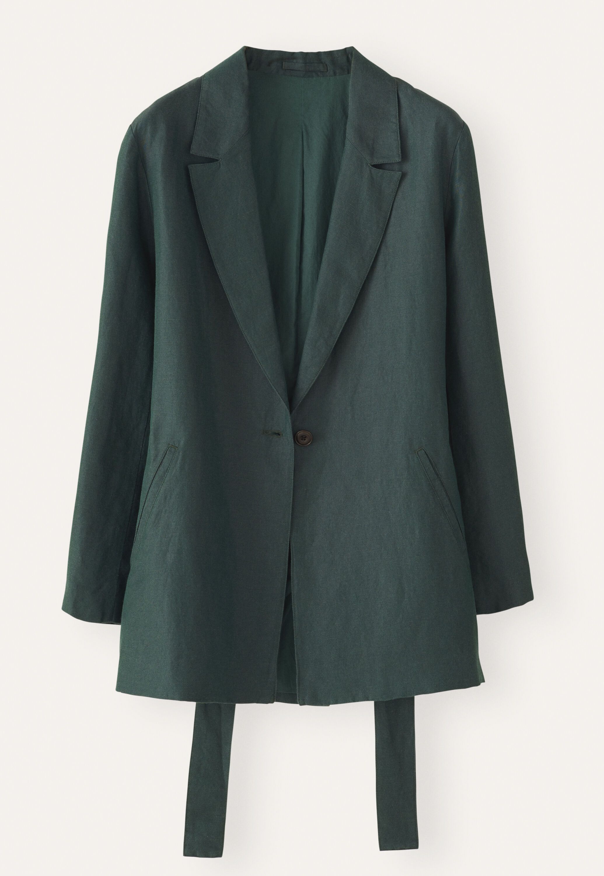 Belted jacket, Green ink, large