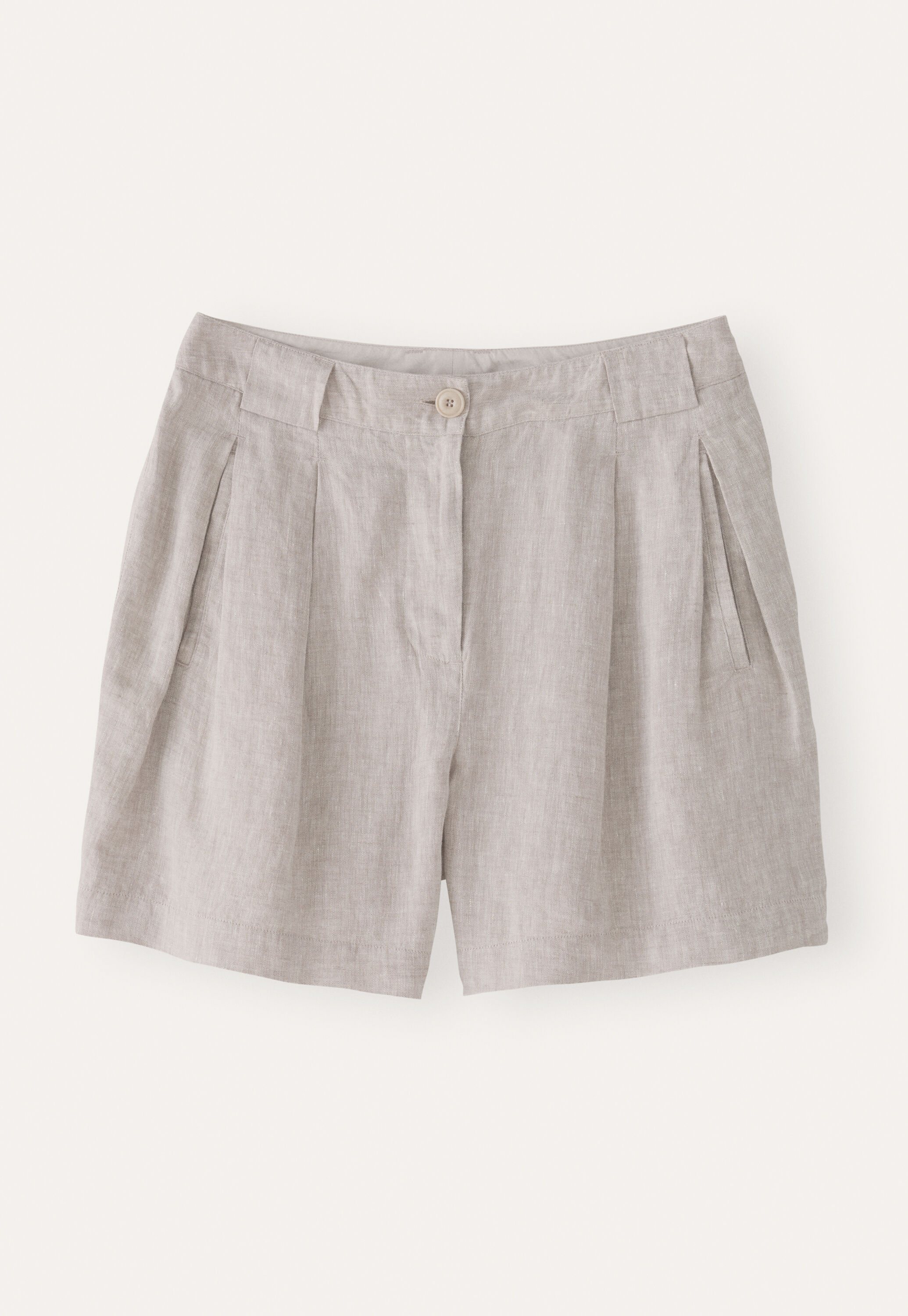 Pleat-front shorts