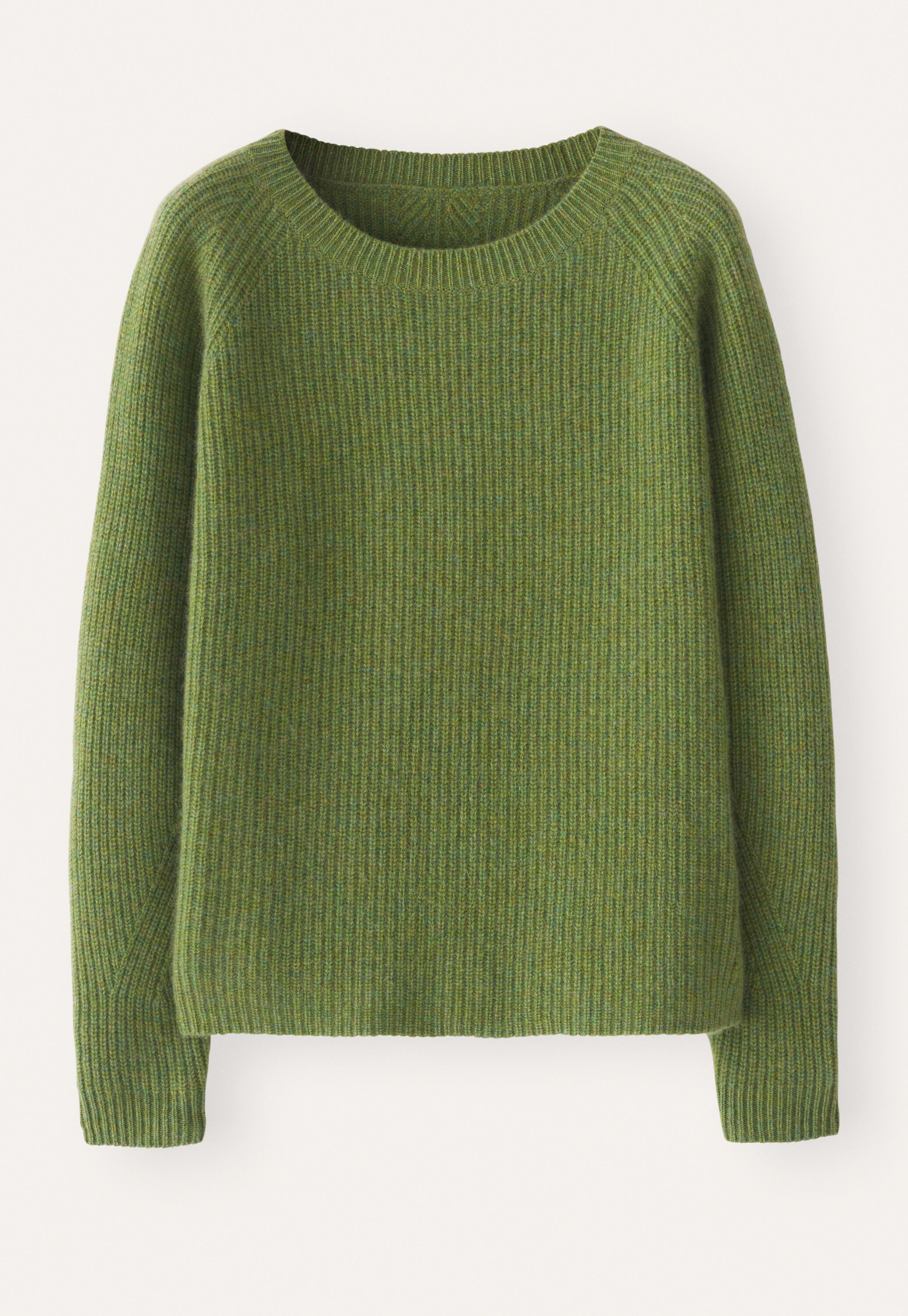 Ribbed crew-neck sweater