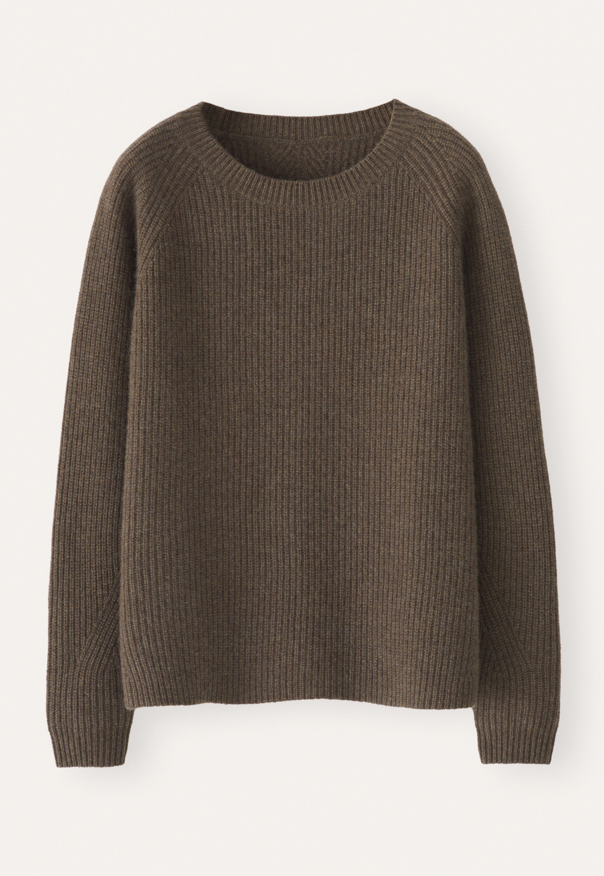 Ribbed crew-neck sweater
