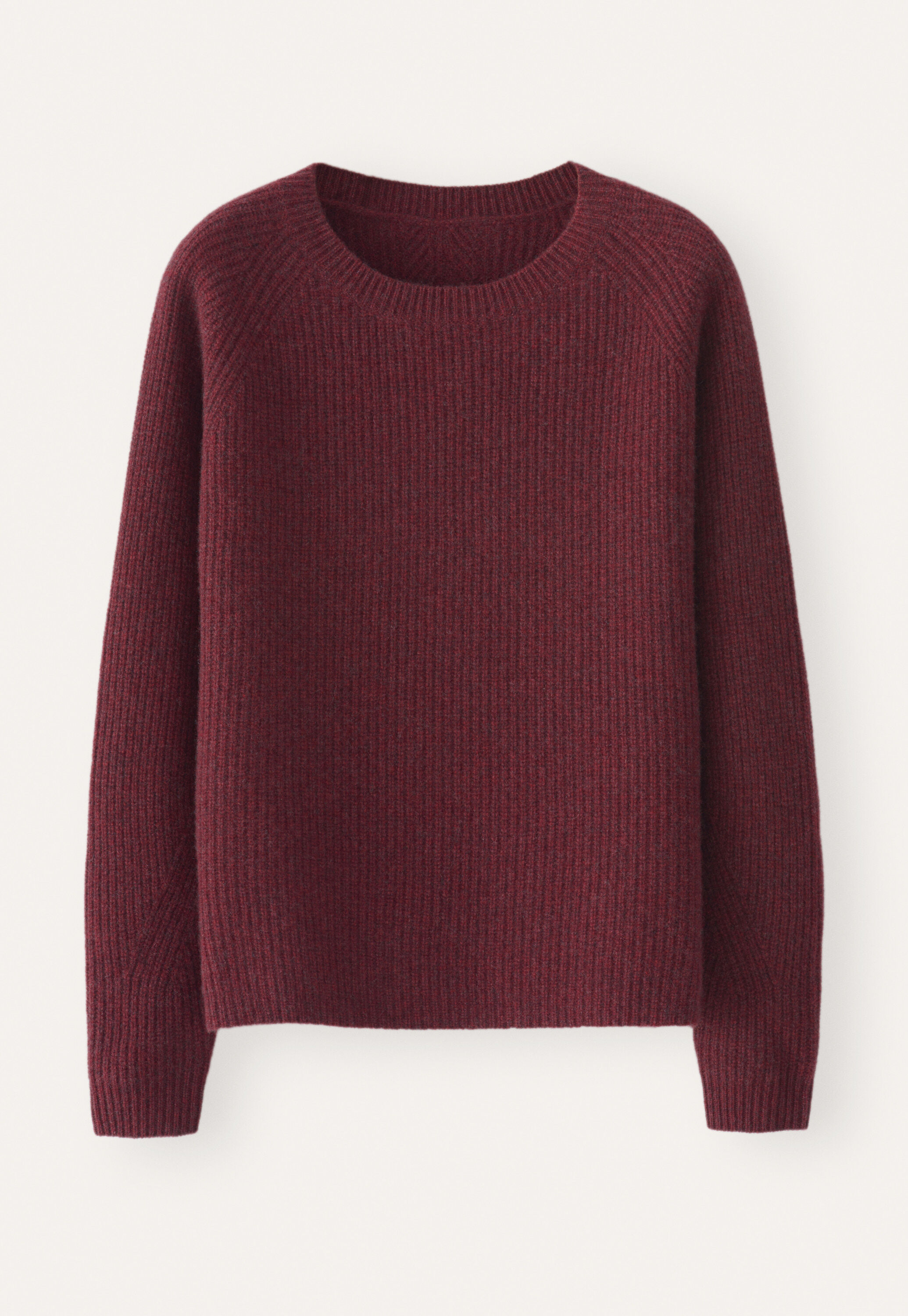 Ribbed crew-neck sweater