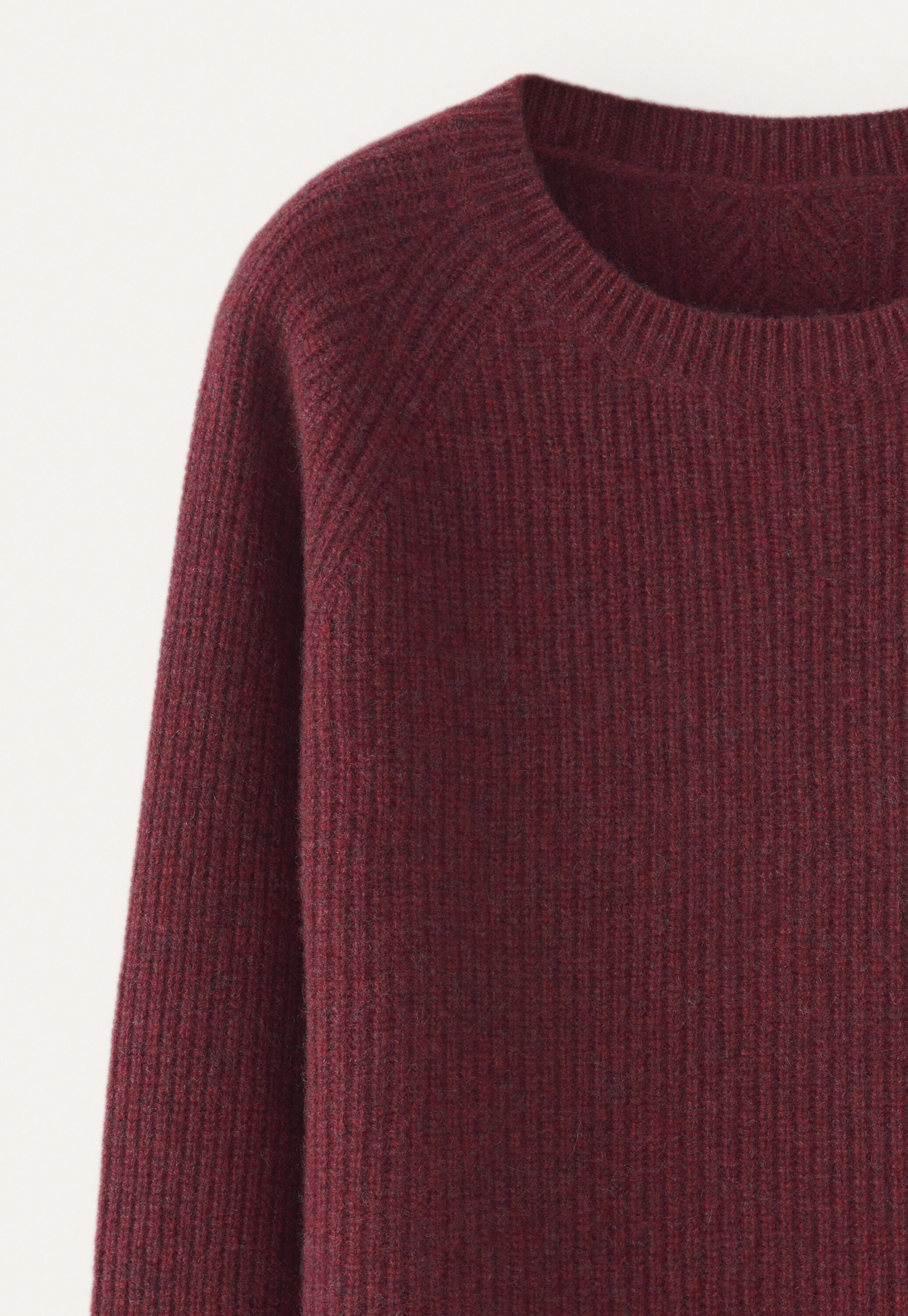 Ribbed crew-neck sweater