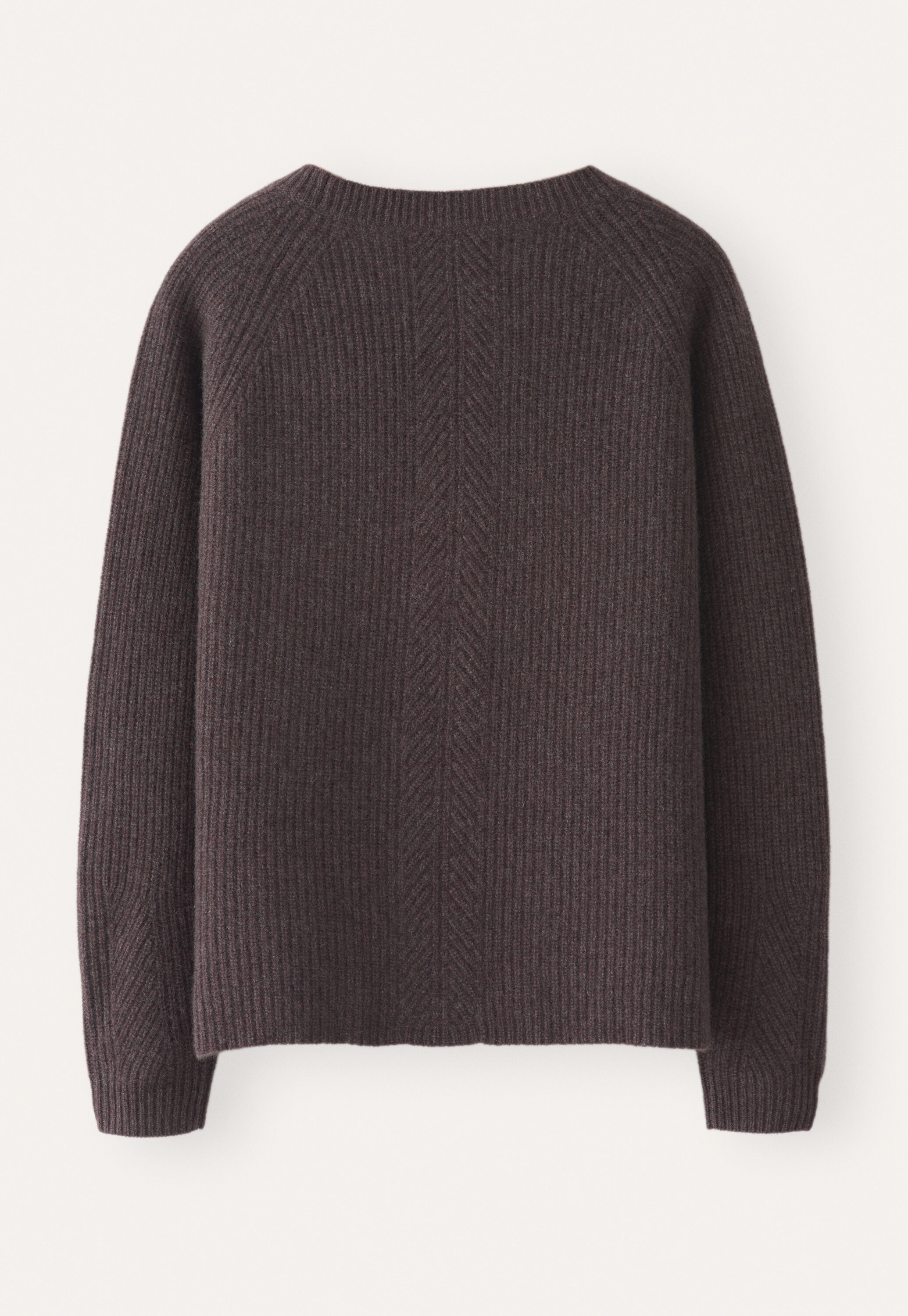 Ribbed crew-neck sweater