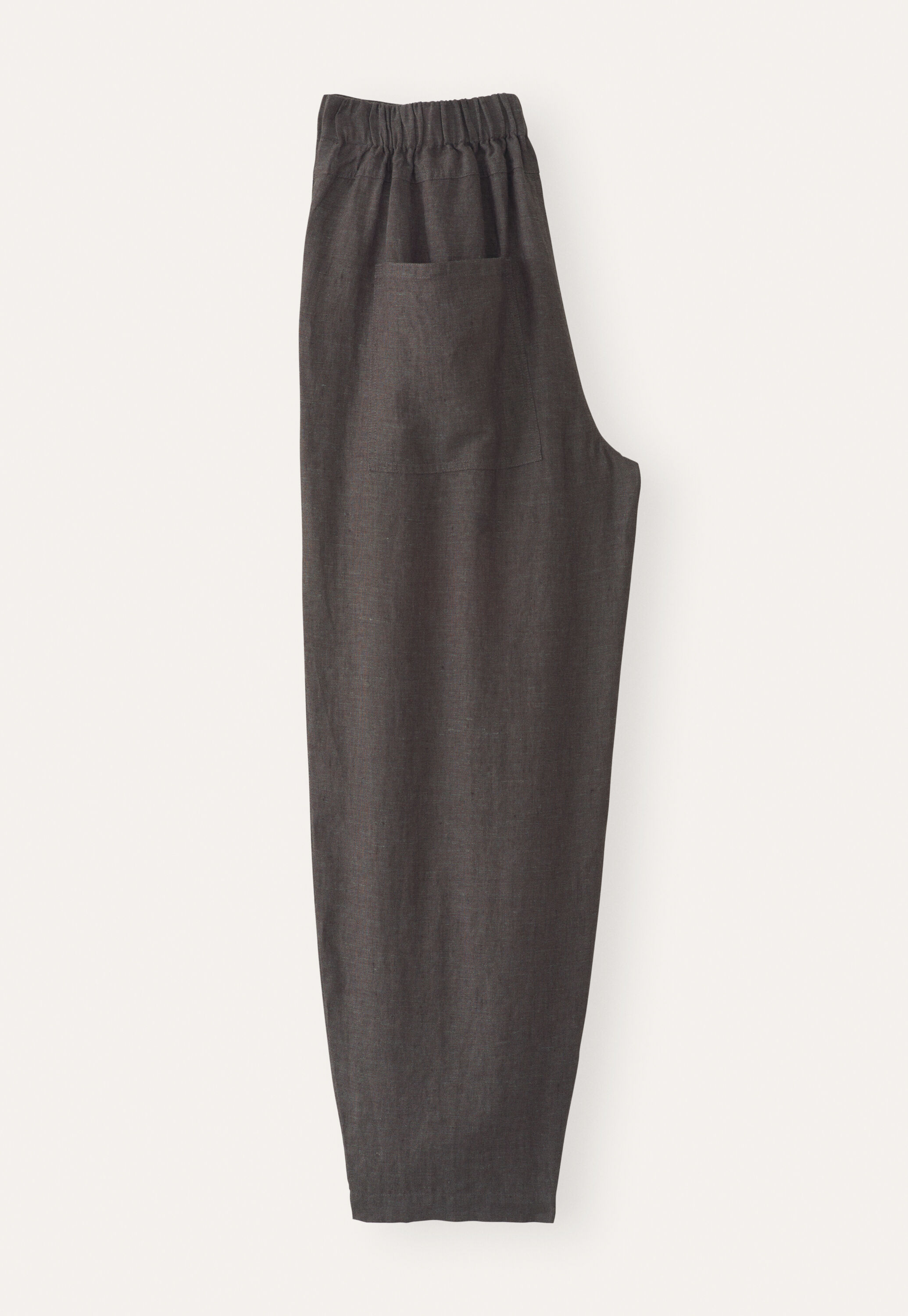 Cropped pleated trousers