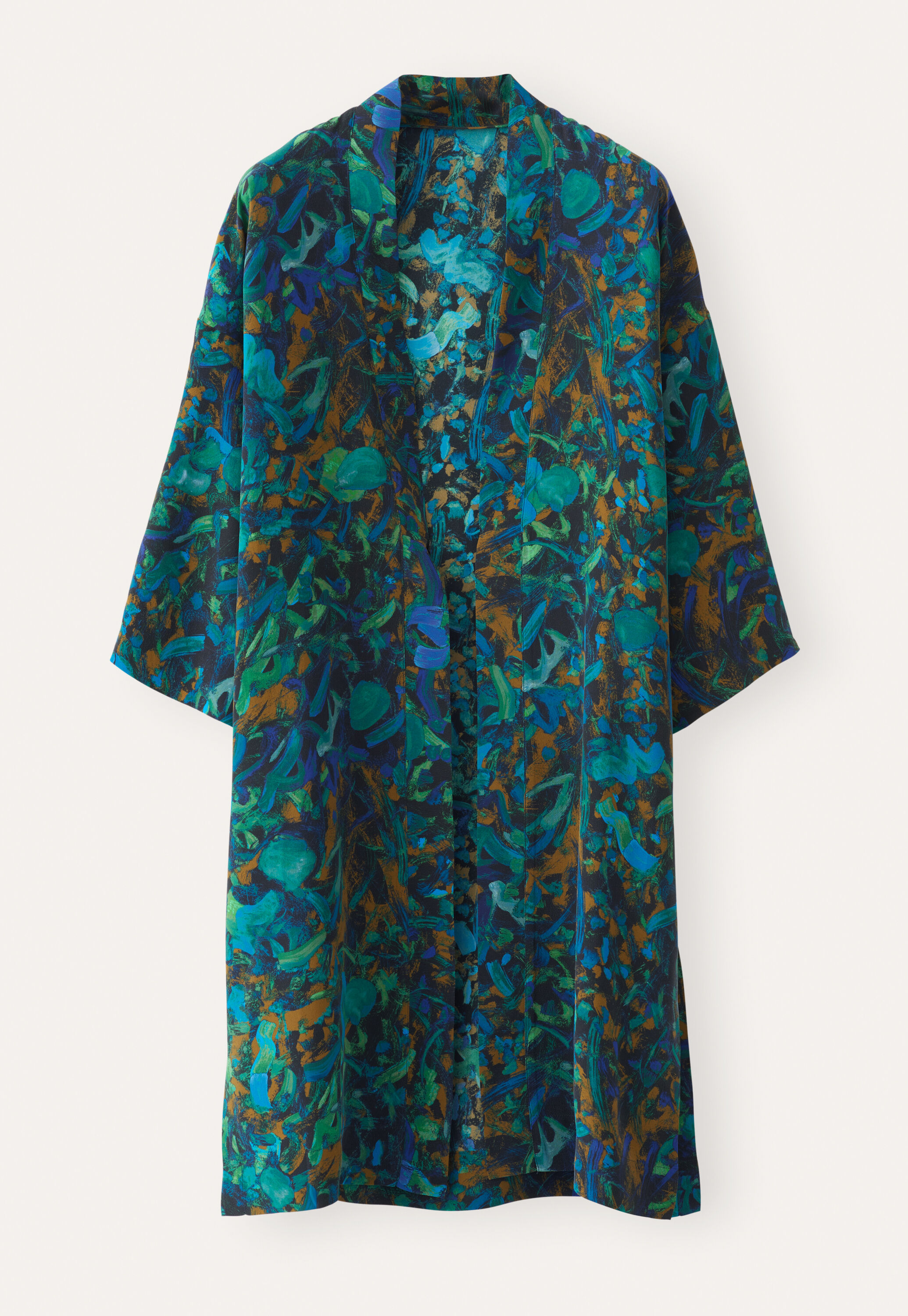 Printed kimono