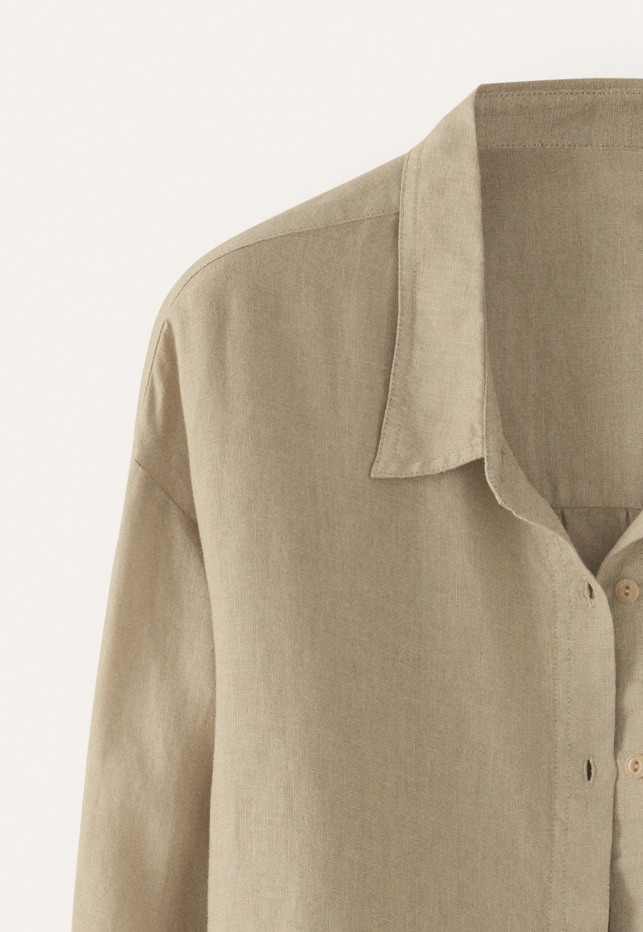 Garment-dyed overshirt