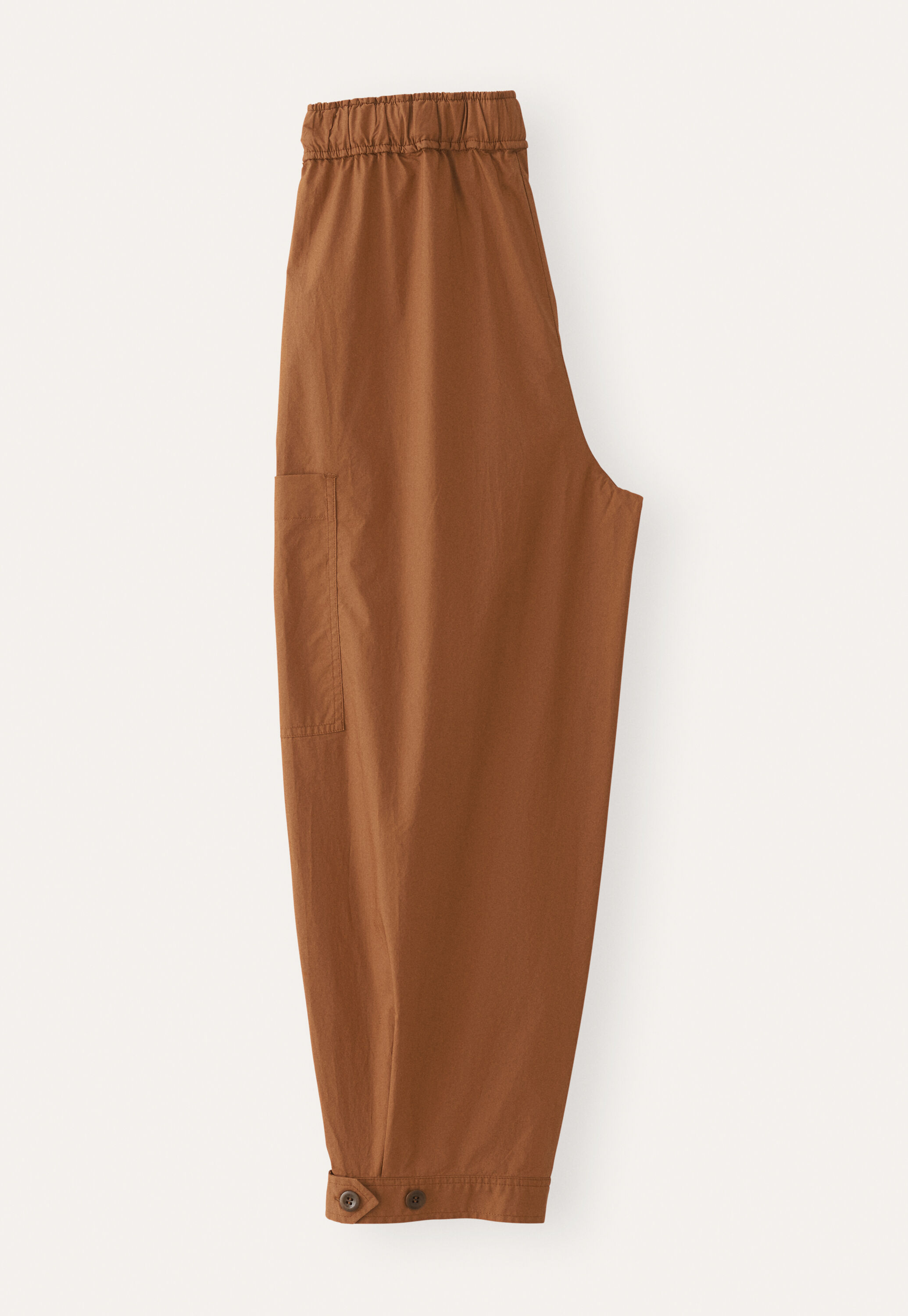 Cropped pull-on trousers