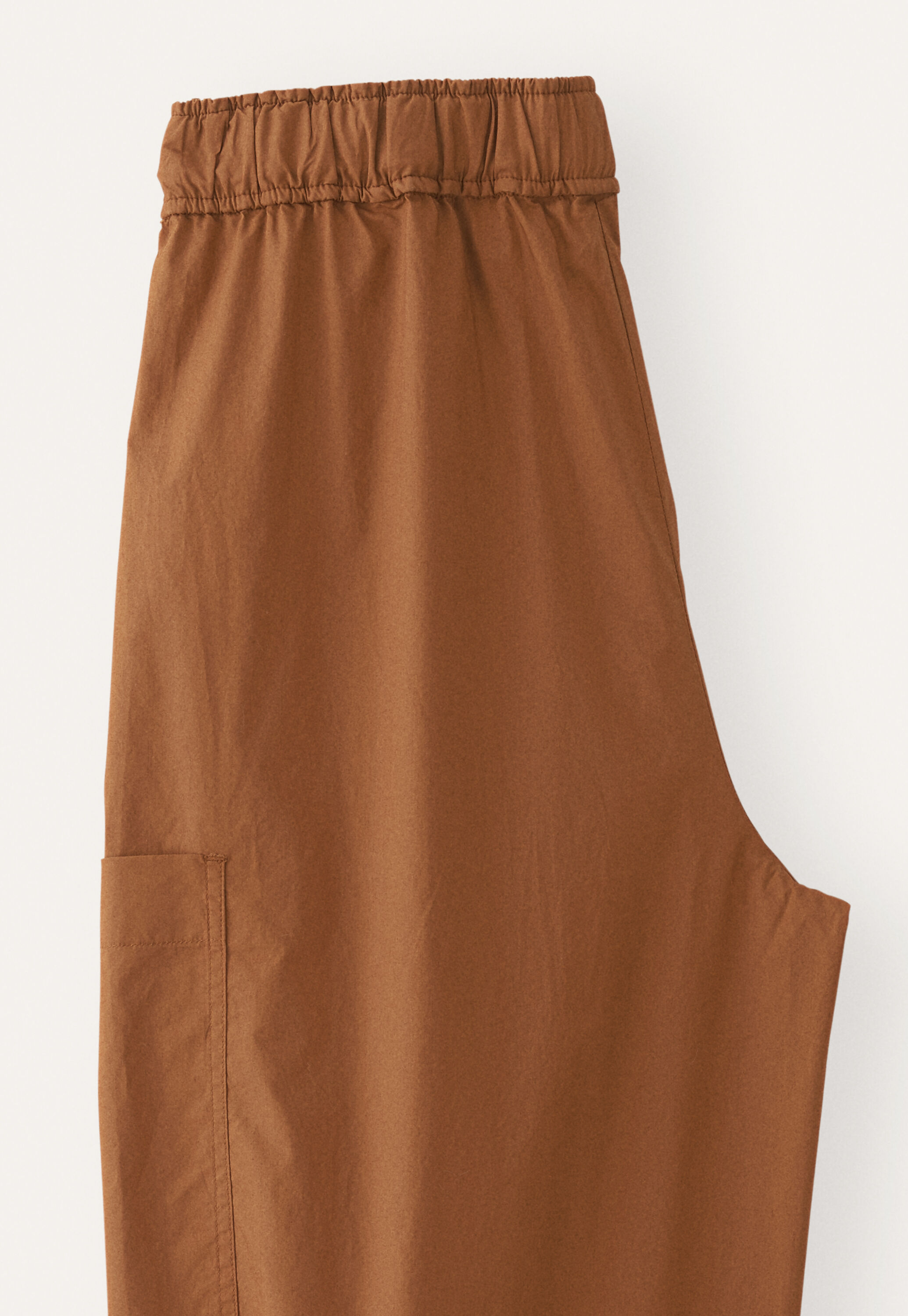 Cropped pull-on trousers