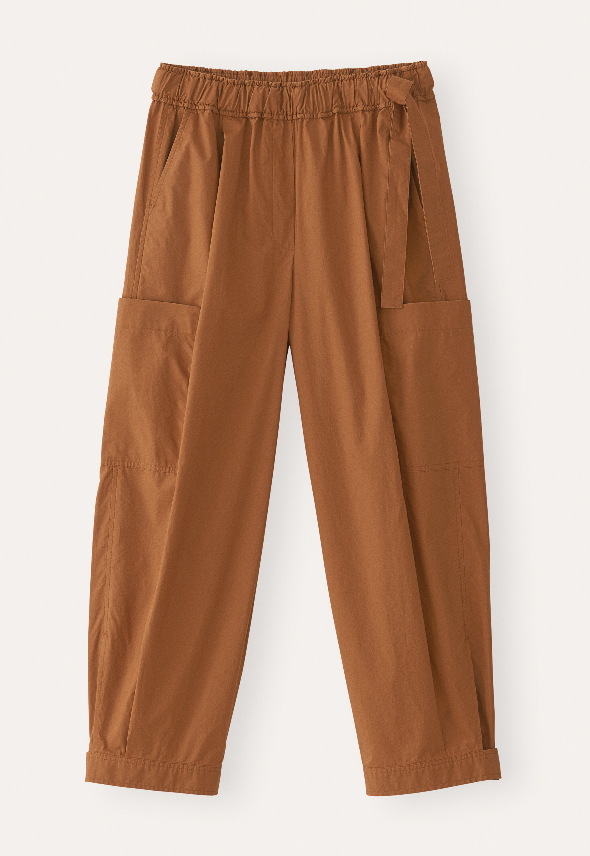 Cropped pull-on trousers