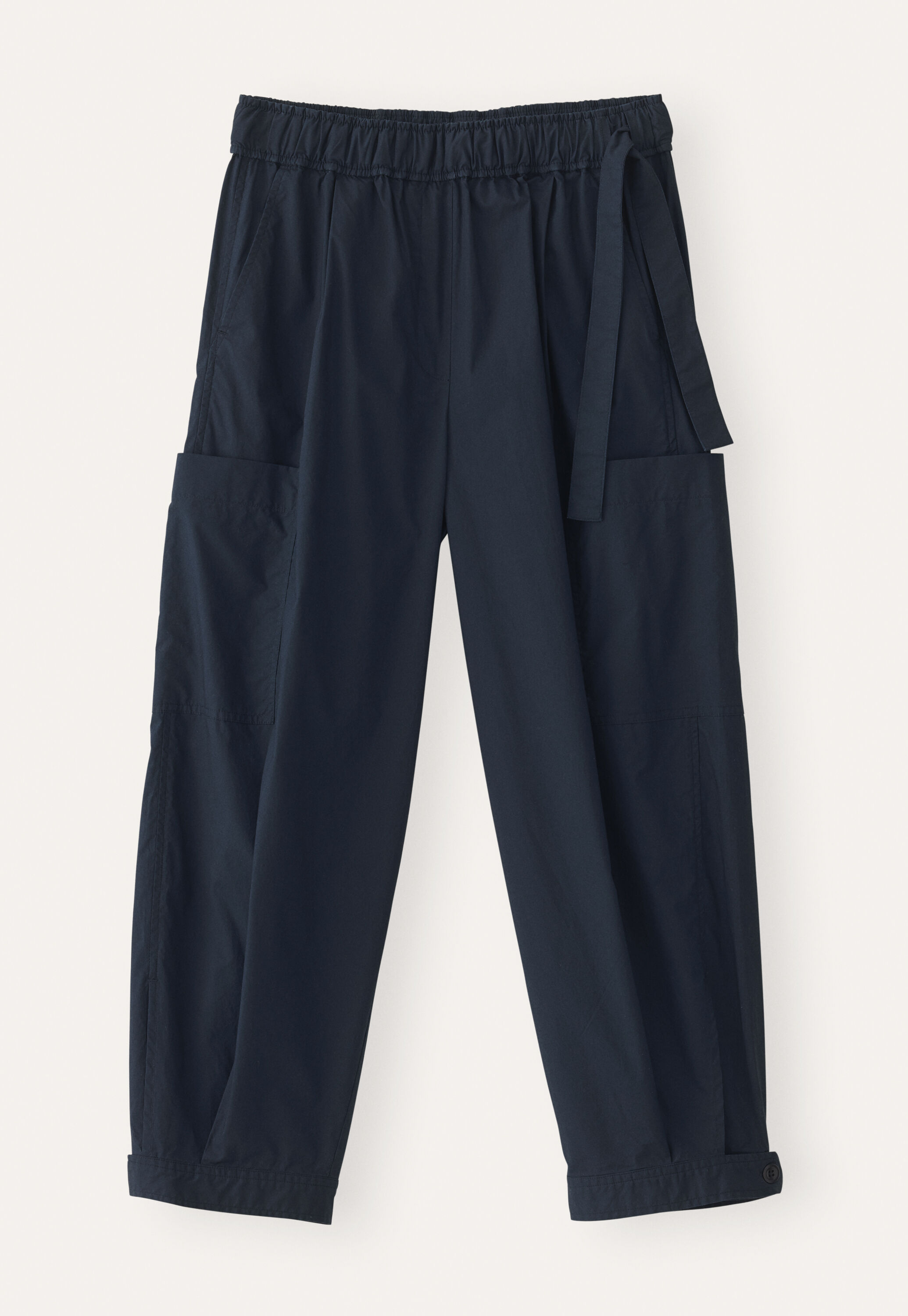 Cropped pull-on trousers