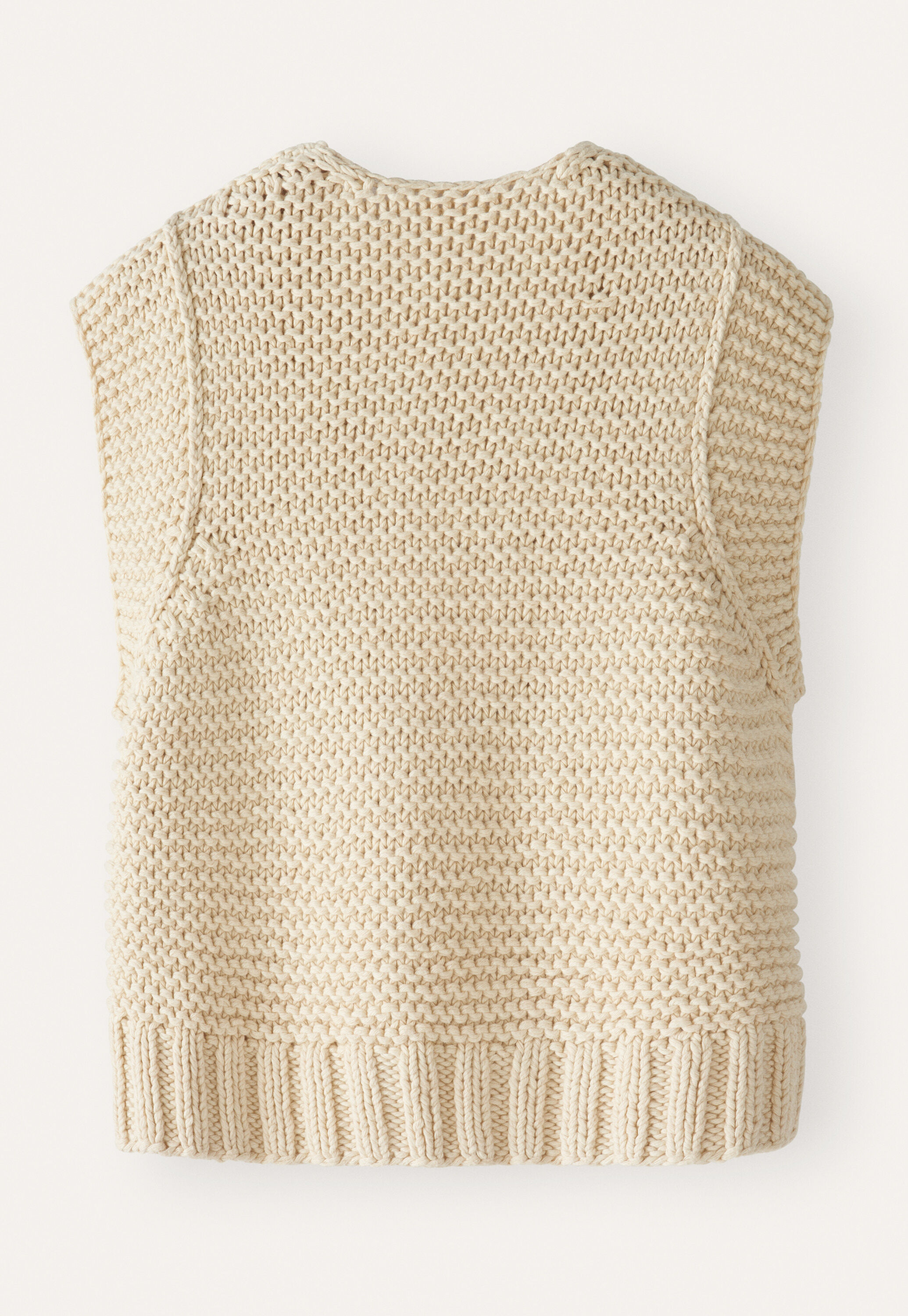Hand-knitted waistcoat