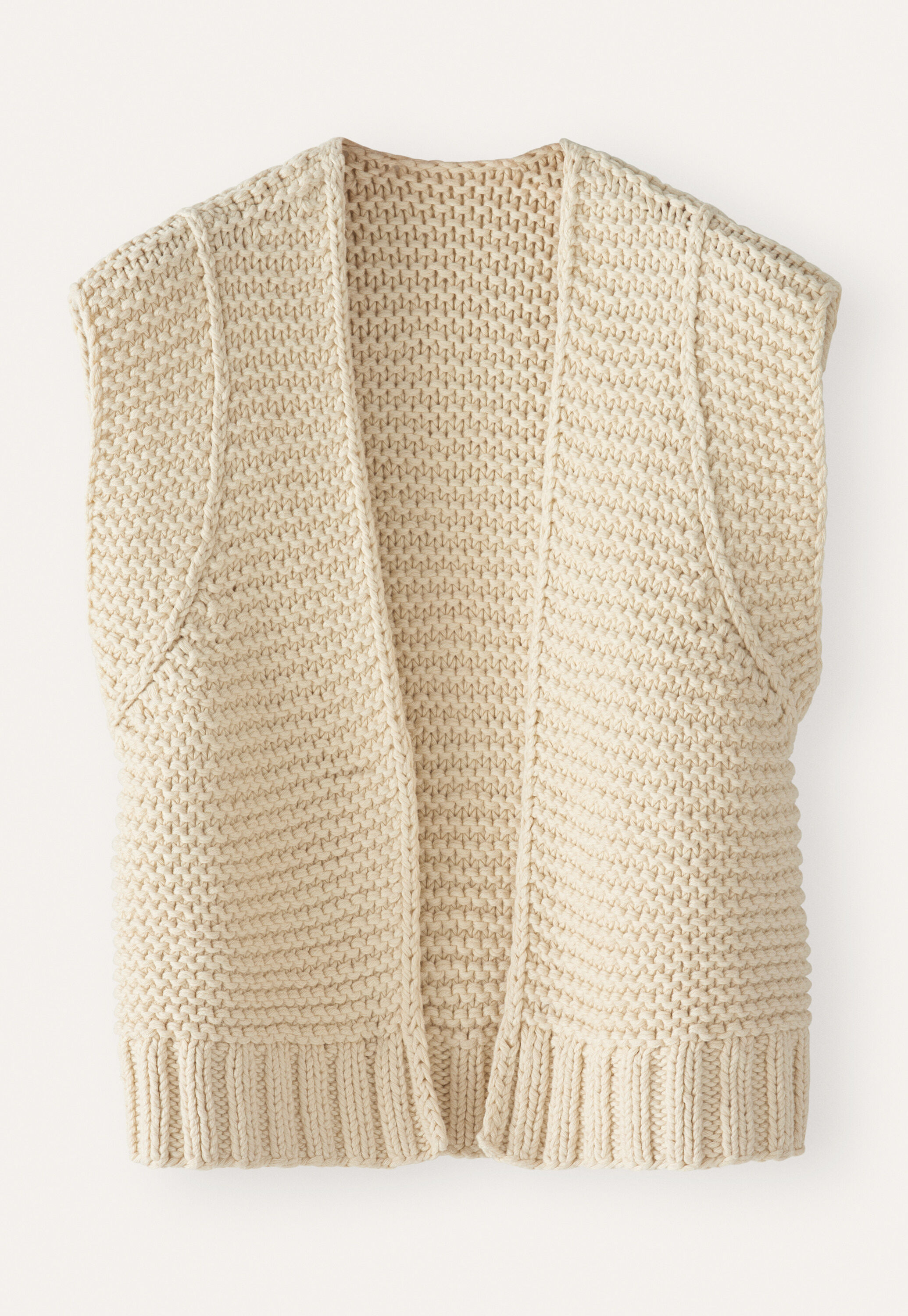 Hand-knitted waistcoat