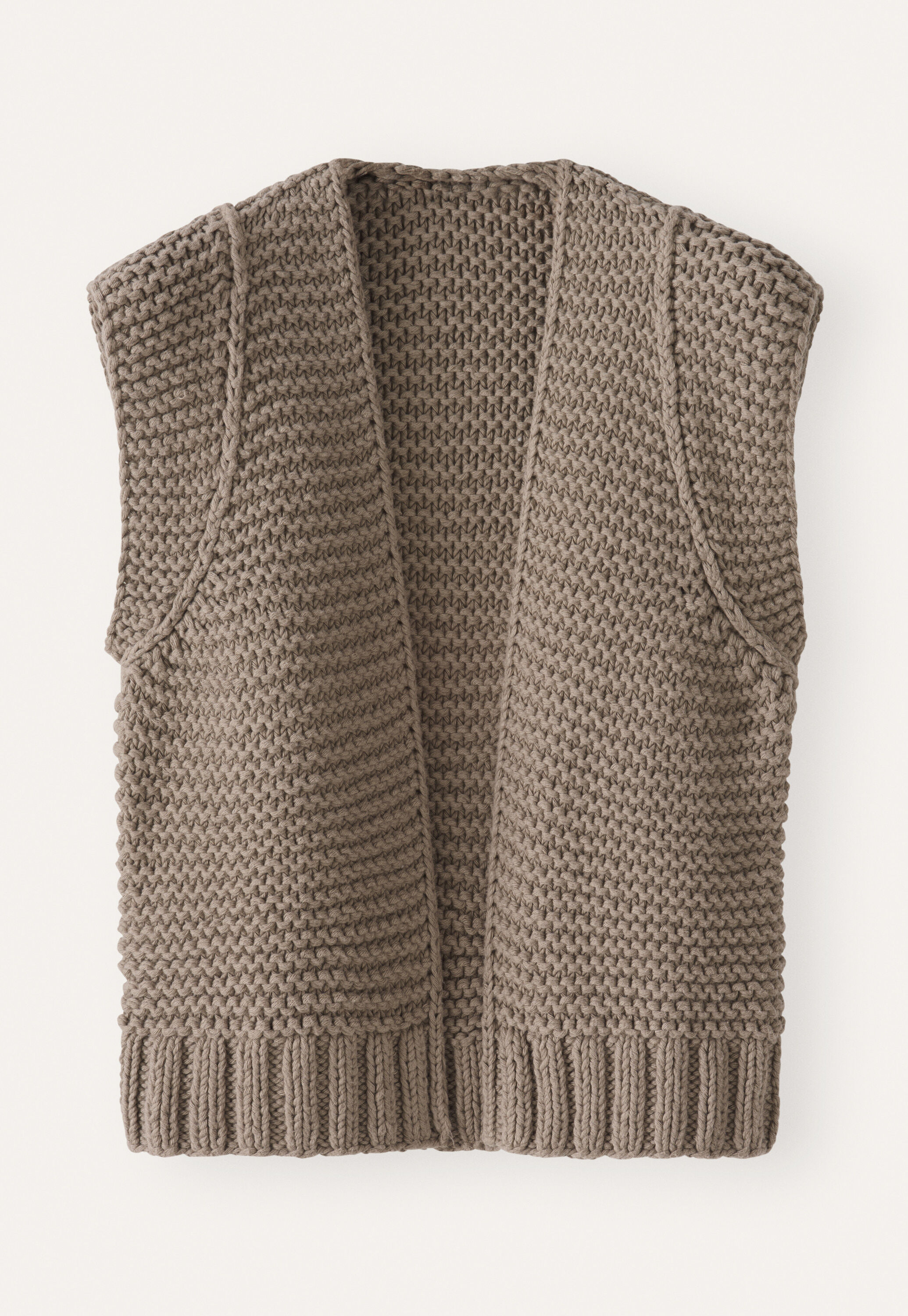 Hand-knitted waistcoat
