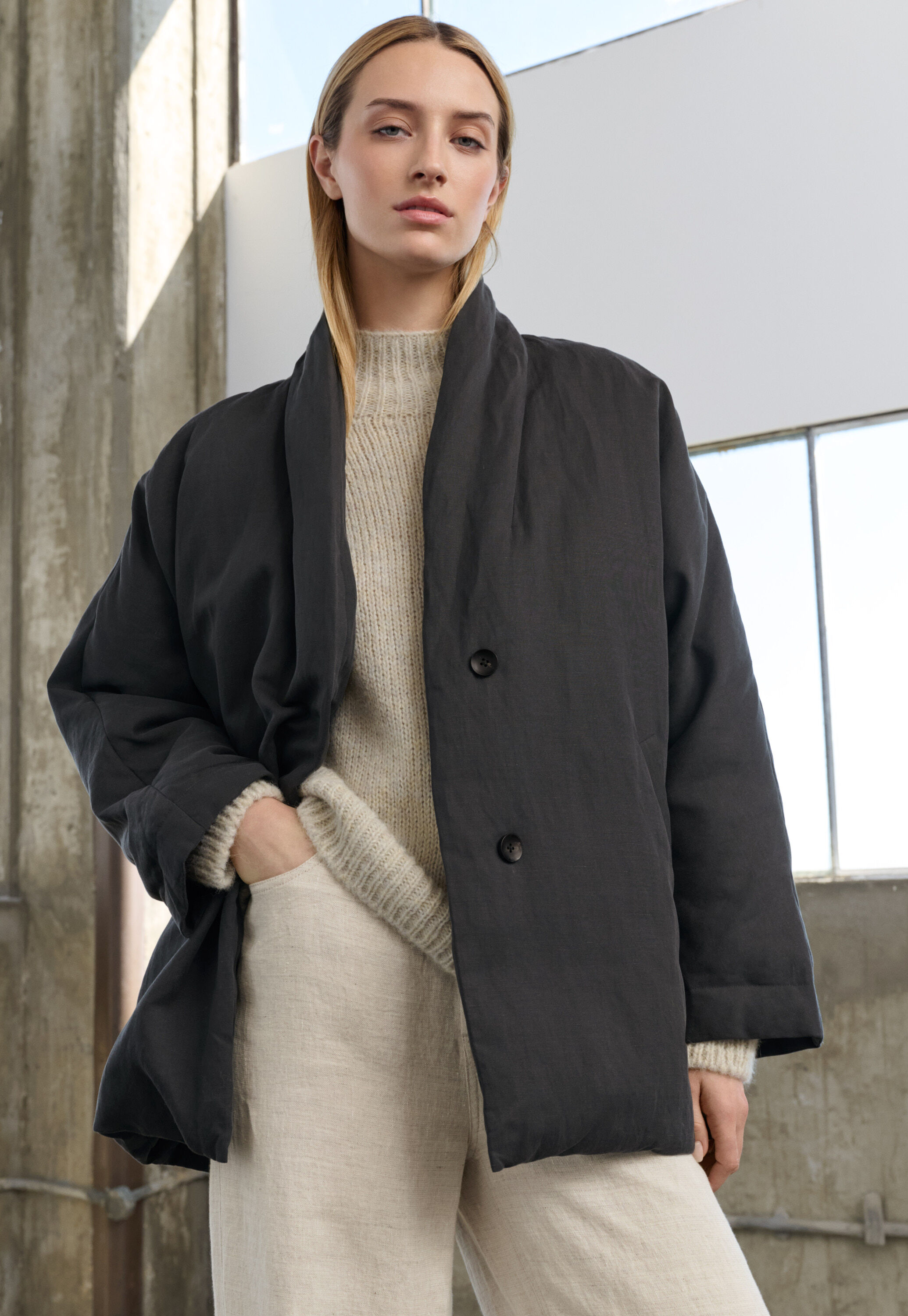 Edge-to-edge cardigan