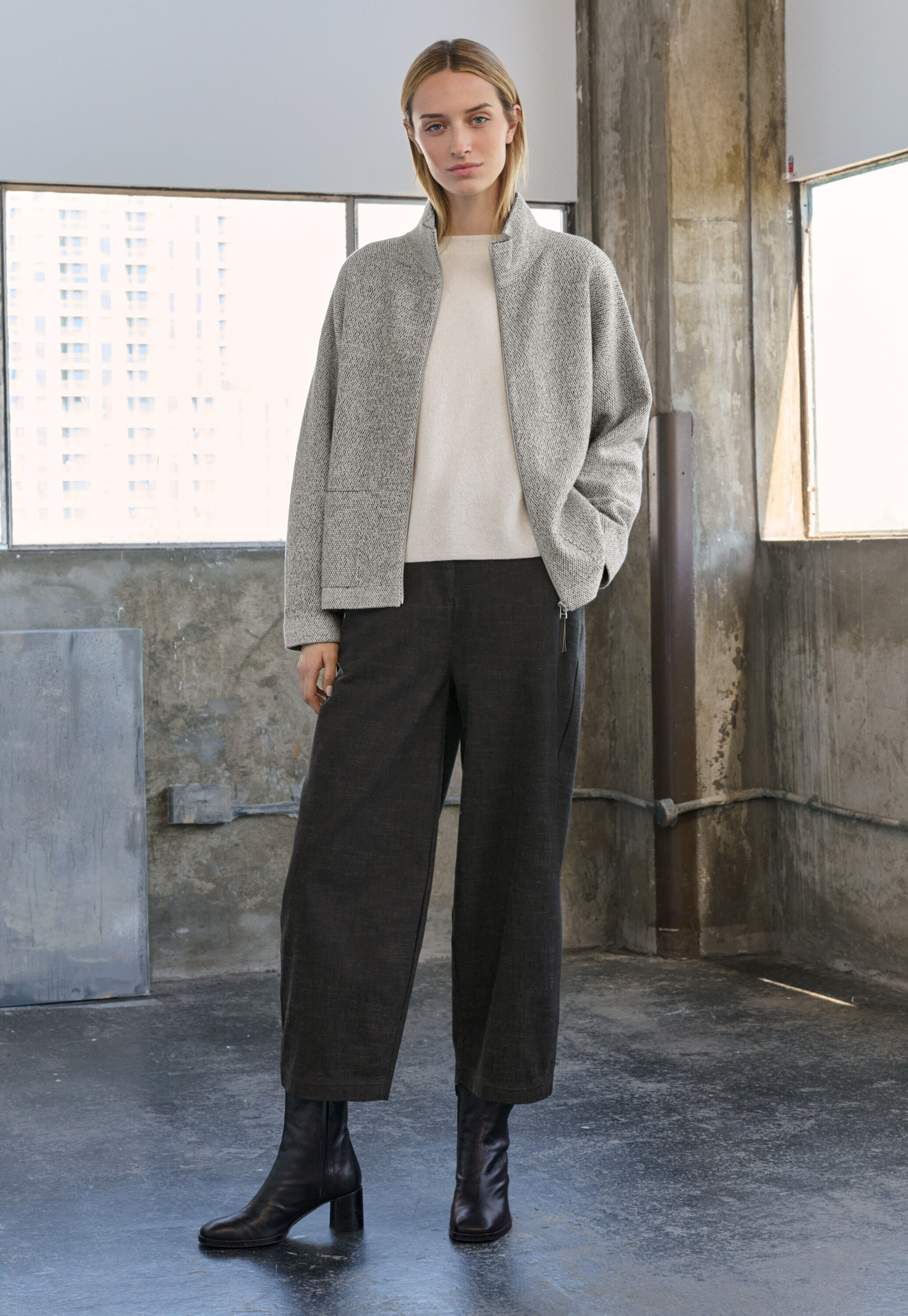 Pleat-front trousers