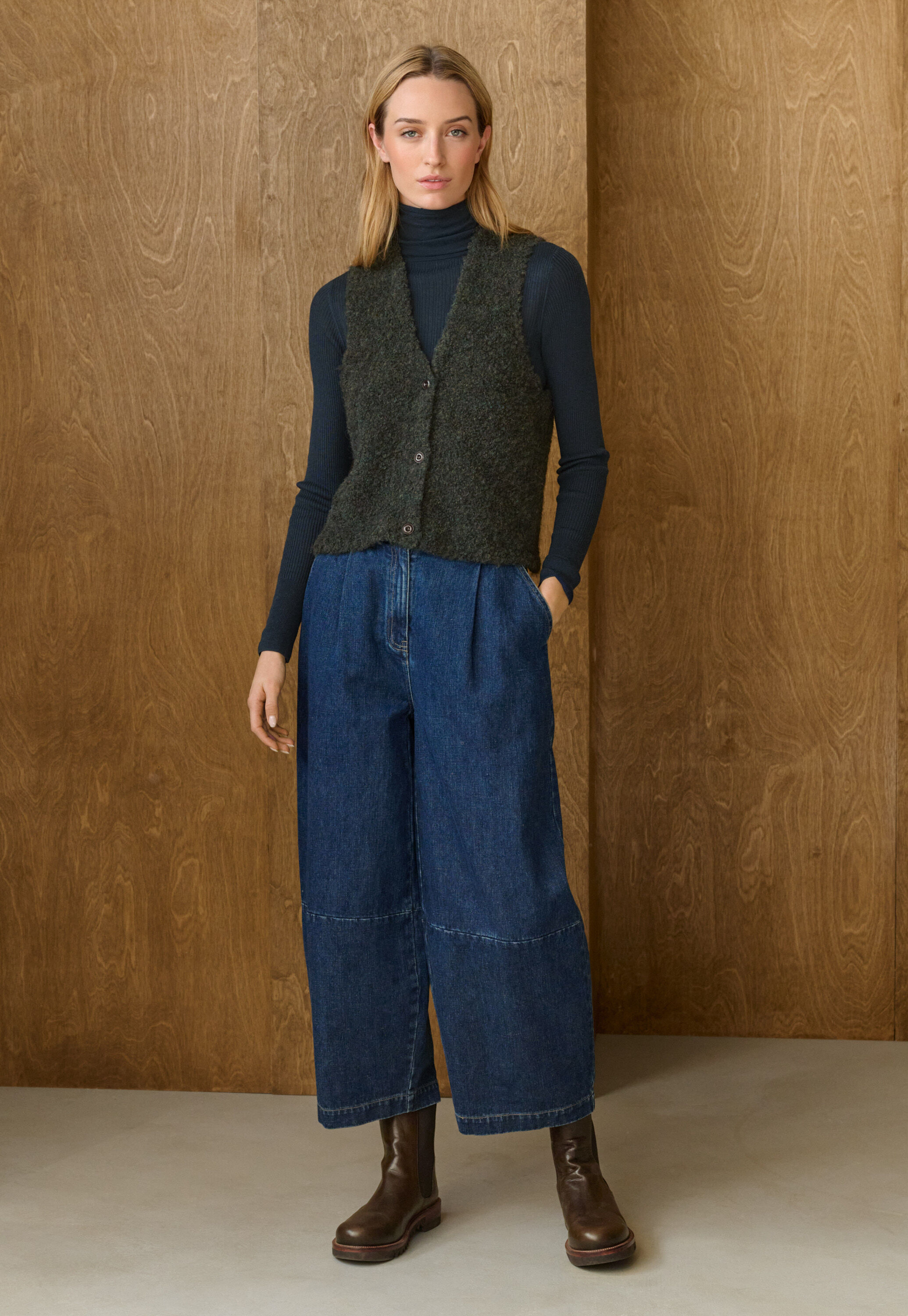 Pleat-front trousers