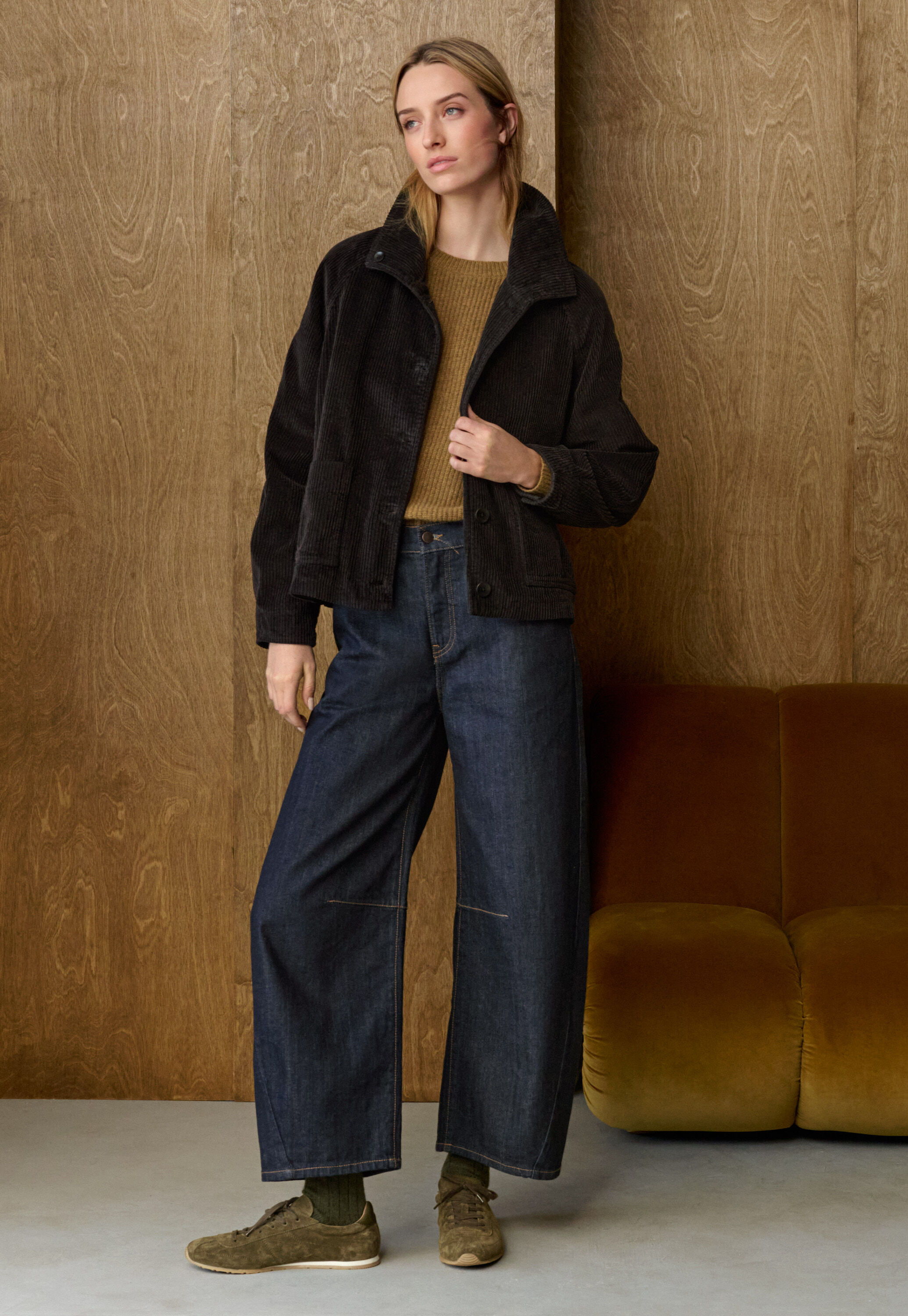 Cord jacket, Charcoal, large