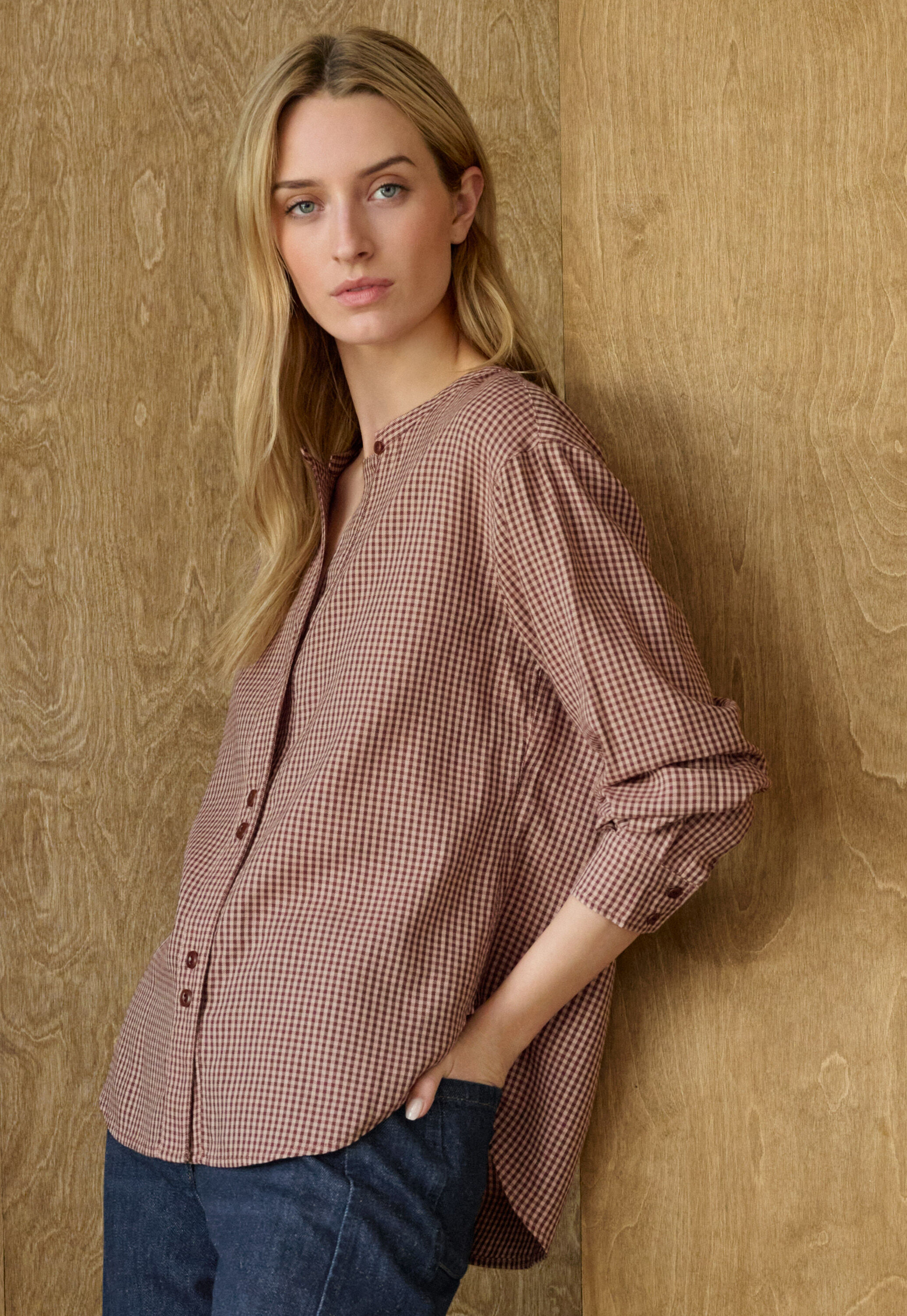 Gingham blouse