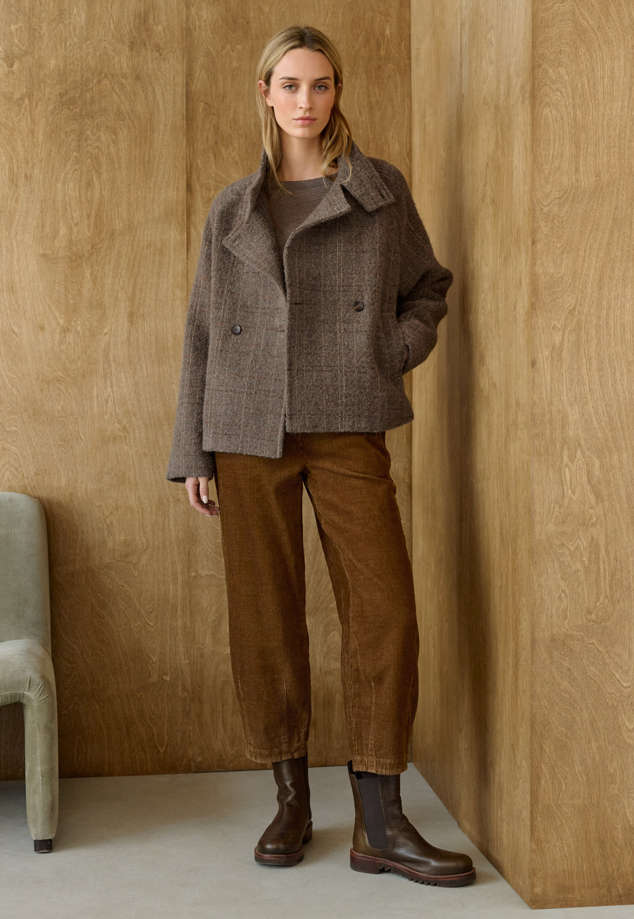Pleat-front trousers