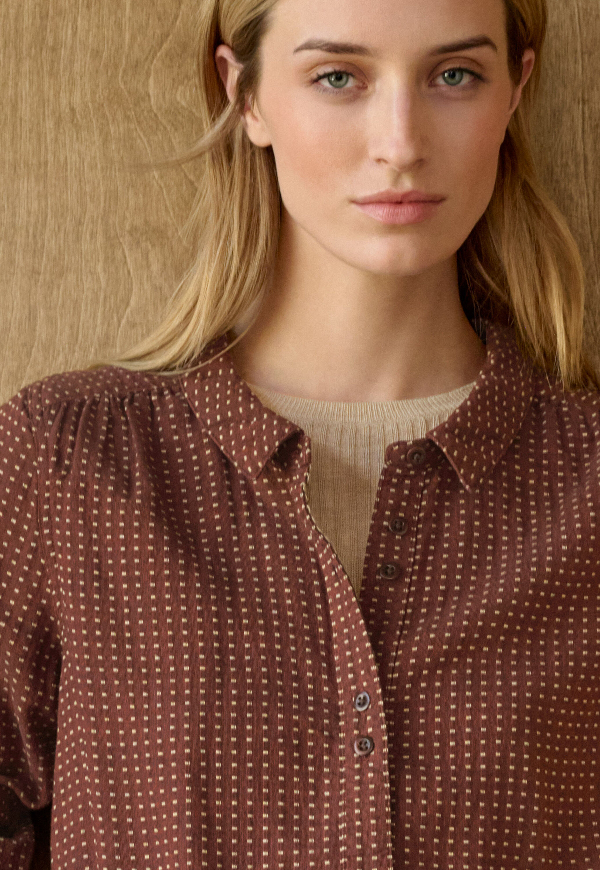 Dot-weave shirt