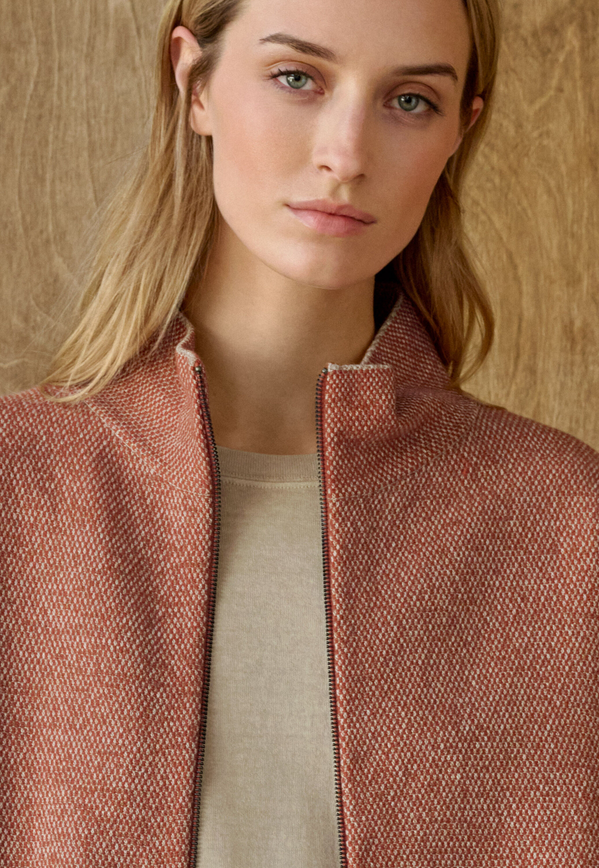 Zip-front jacket, Copper fawn, large