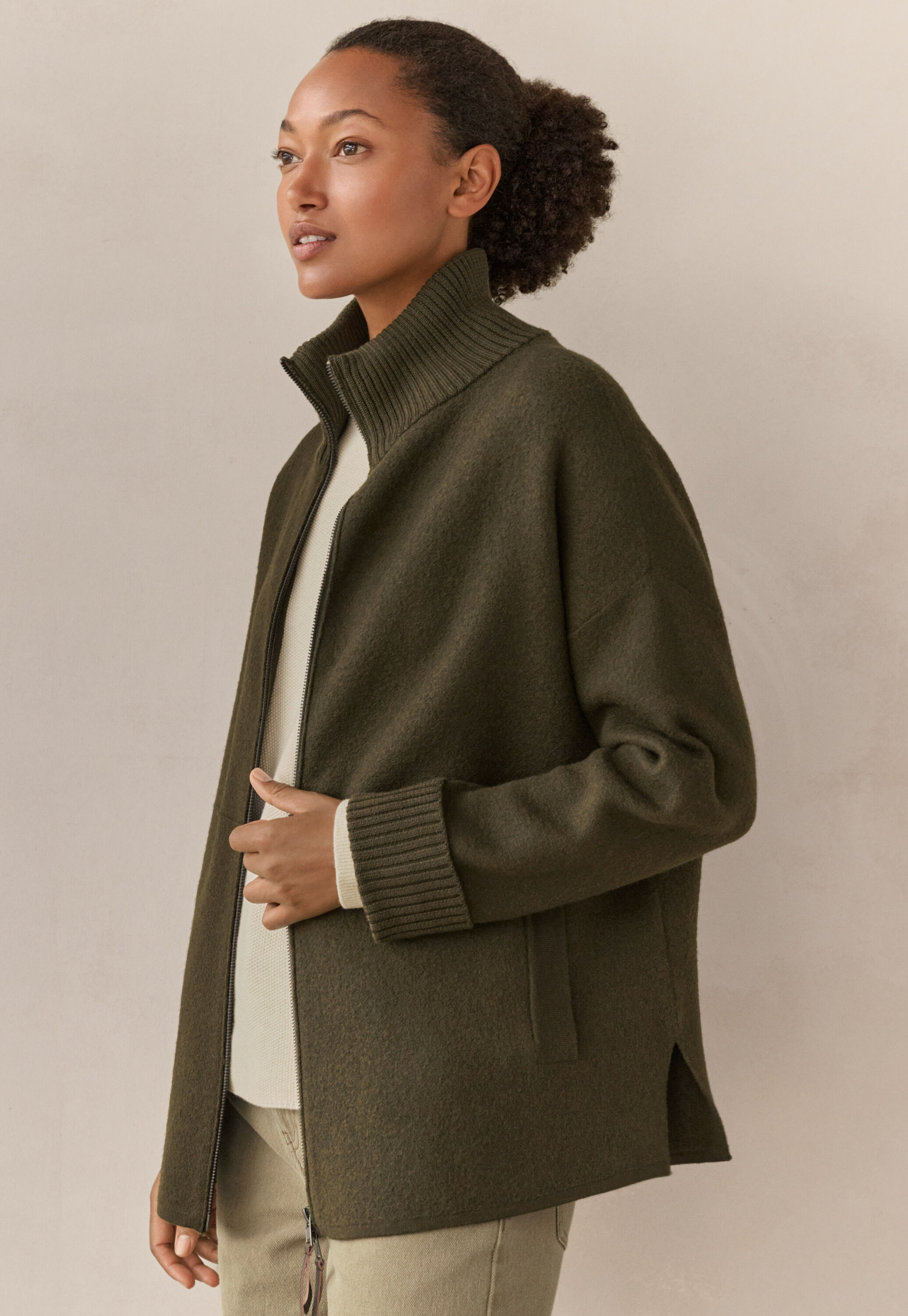 Edge-to-edge cardigan