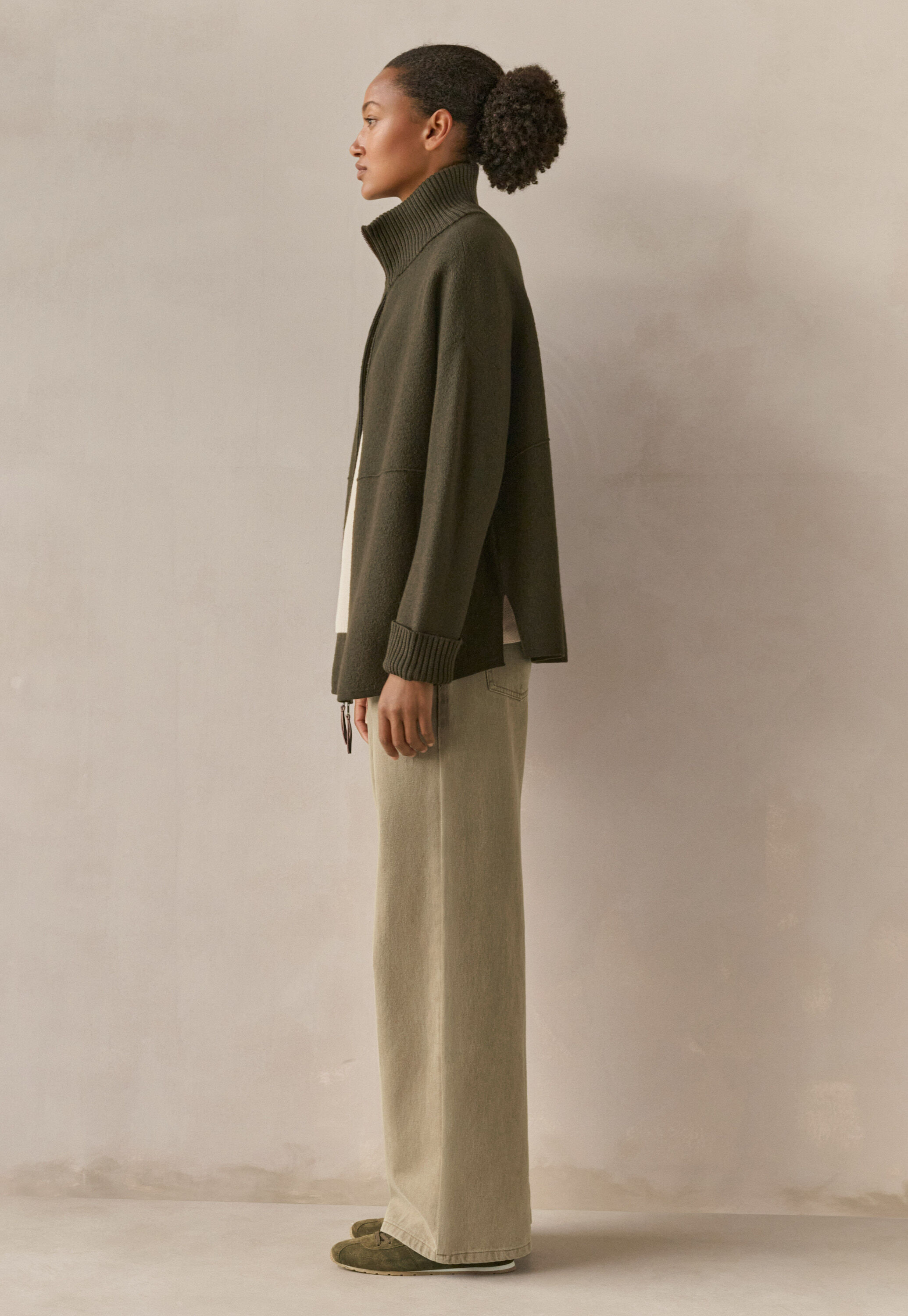 Pleat-front trousers