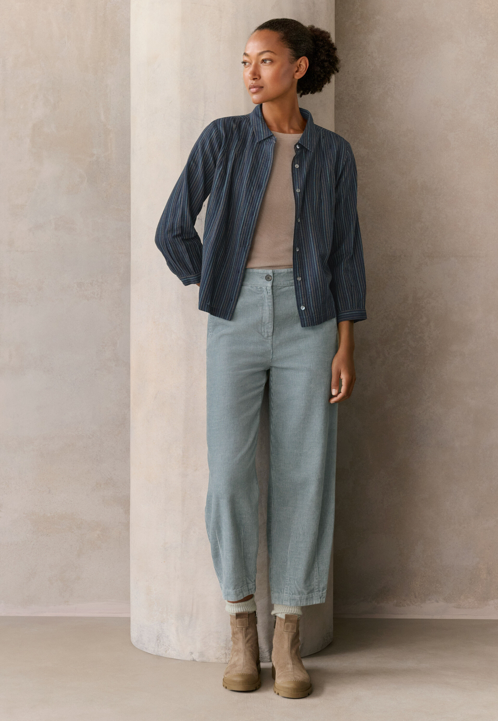 Pleat-front trousers