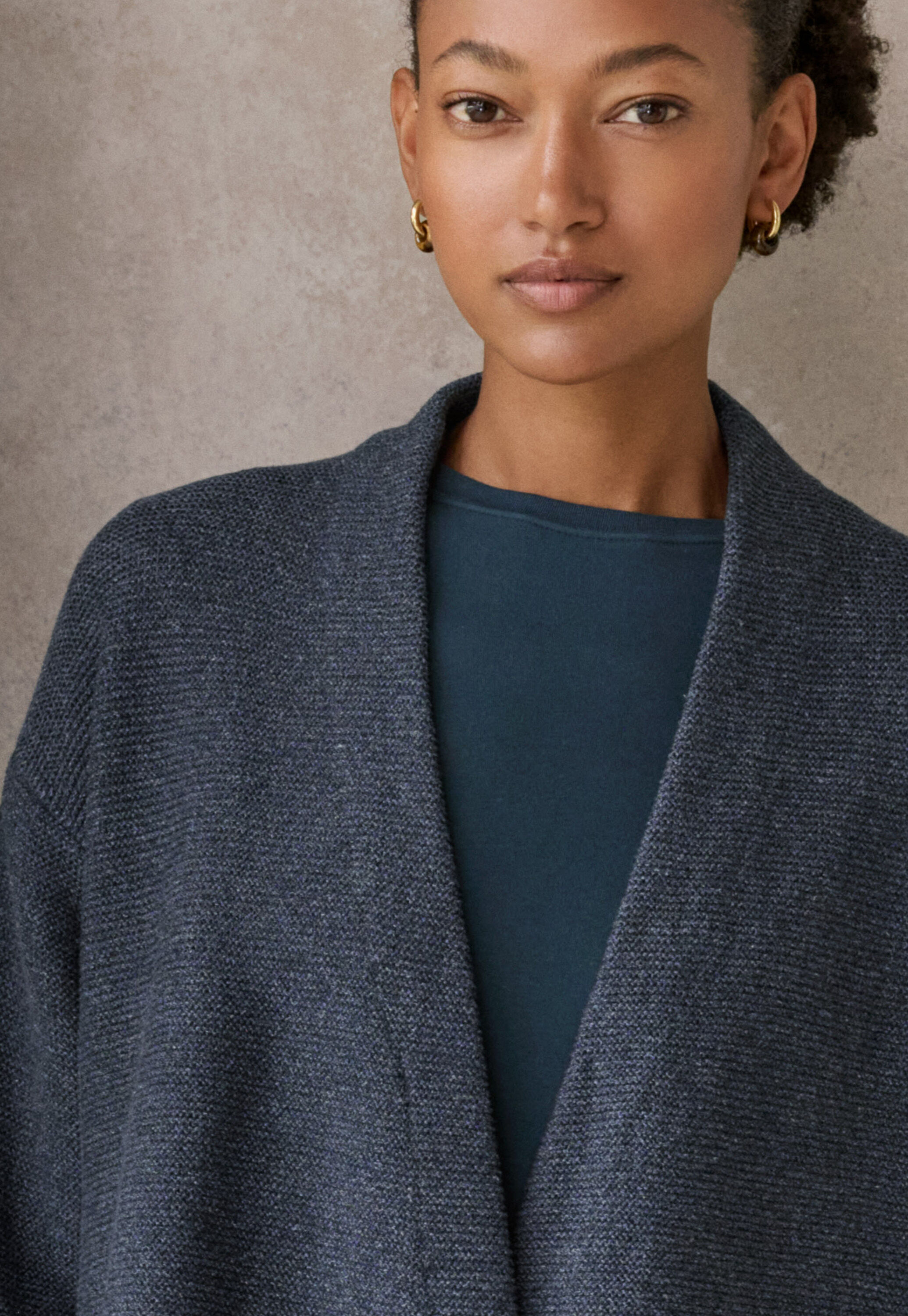 Kimono cardigan, Dark navy, large