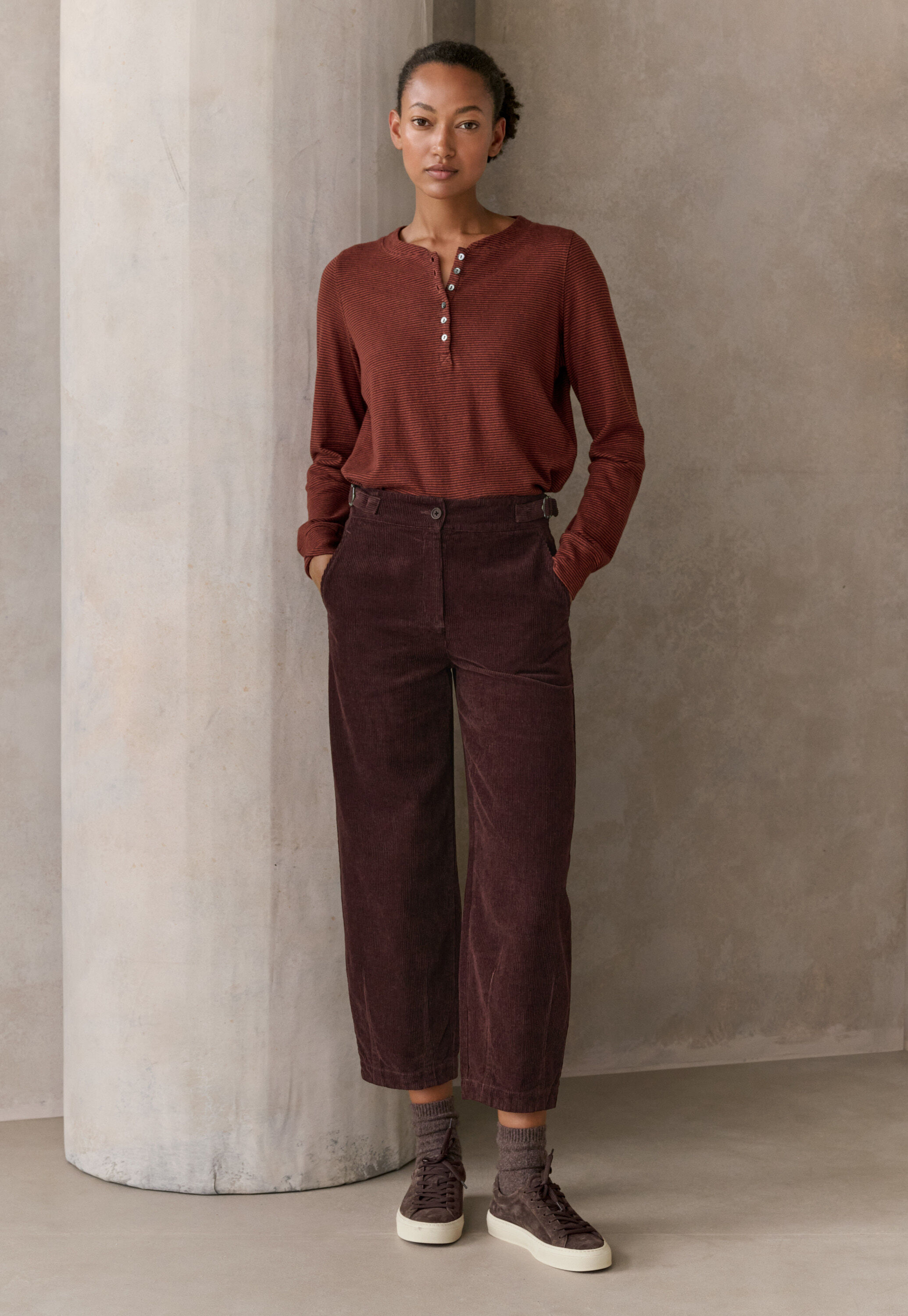 Pleat-front trousers