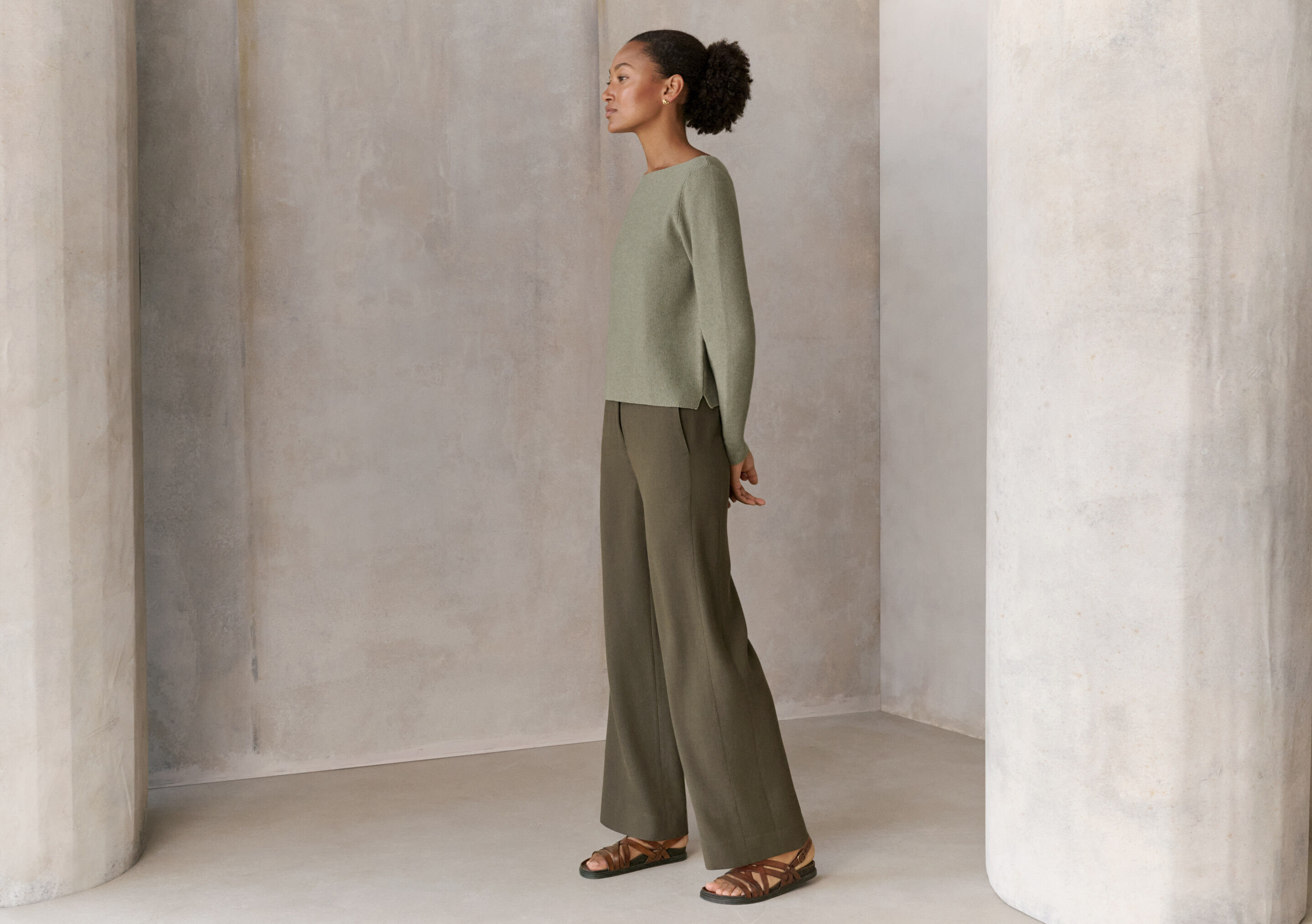 Pleat-front trousers