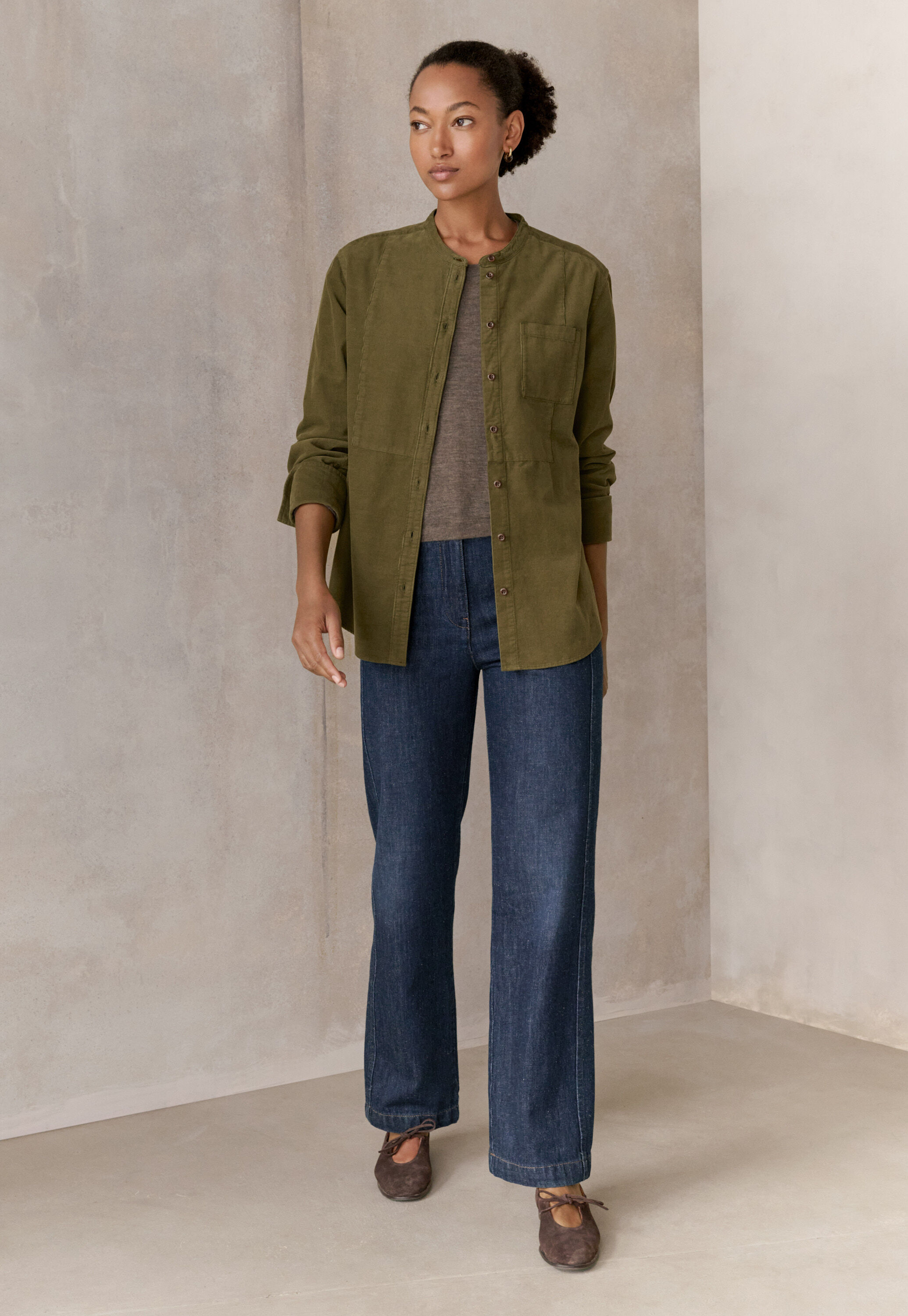 Pleat-front trousers